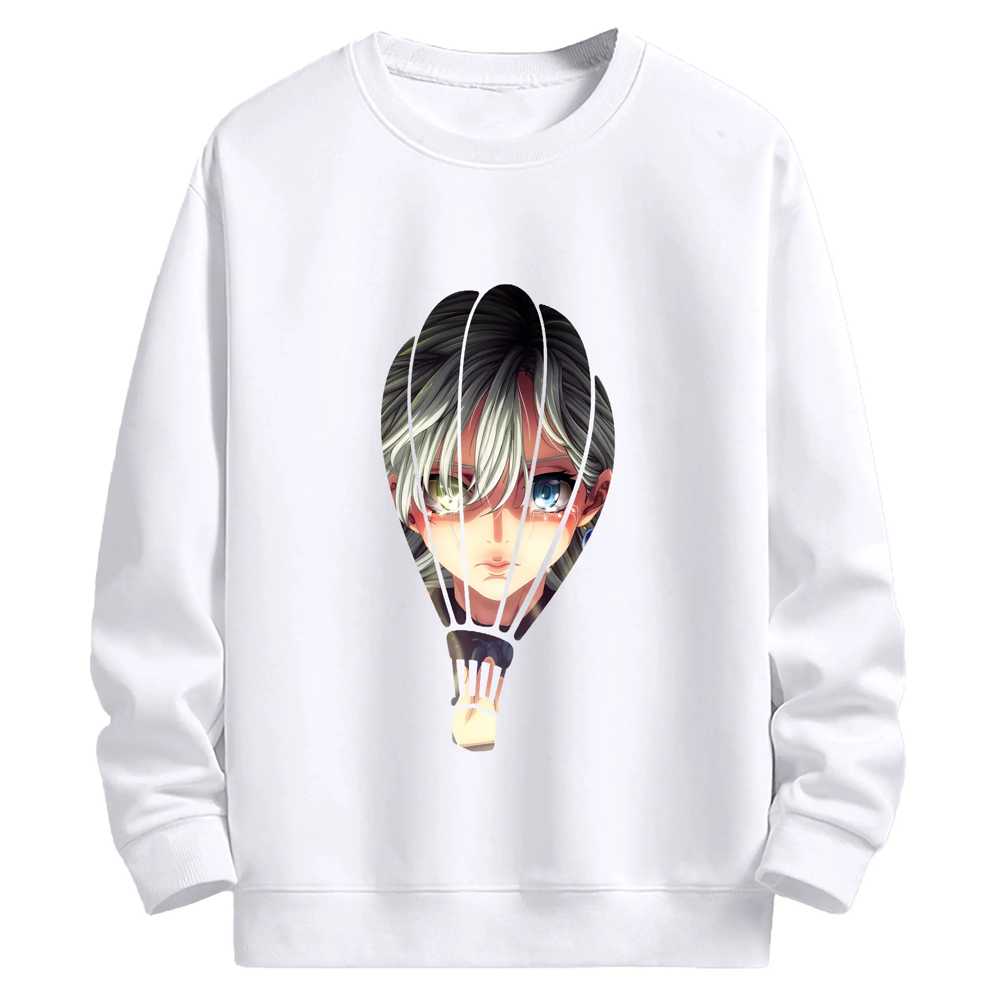 七つの大罪 グッズ エリザベス - 高品質 クルーネック スウェット ・ コットン59％ ポリエステル41％ ・ ユニセックス 長袖 トレーナー ・ カジュアル デイリー スポーツ 散歩用