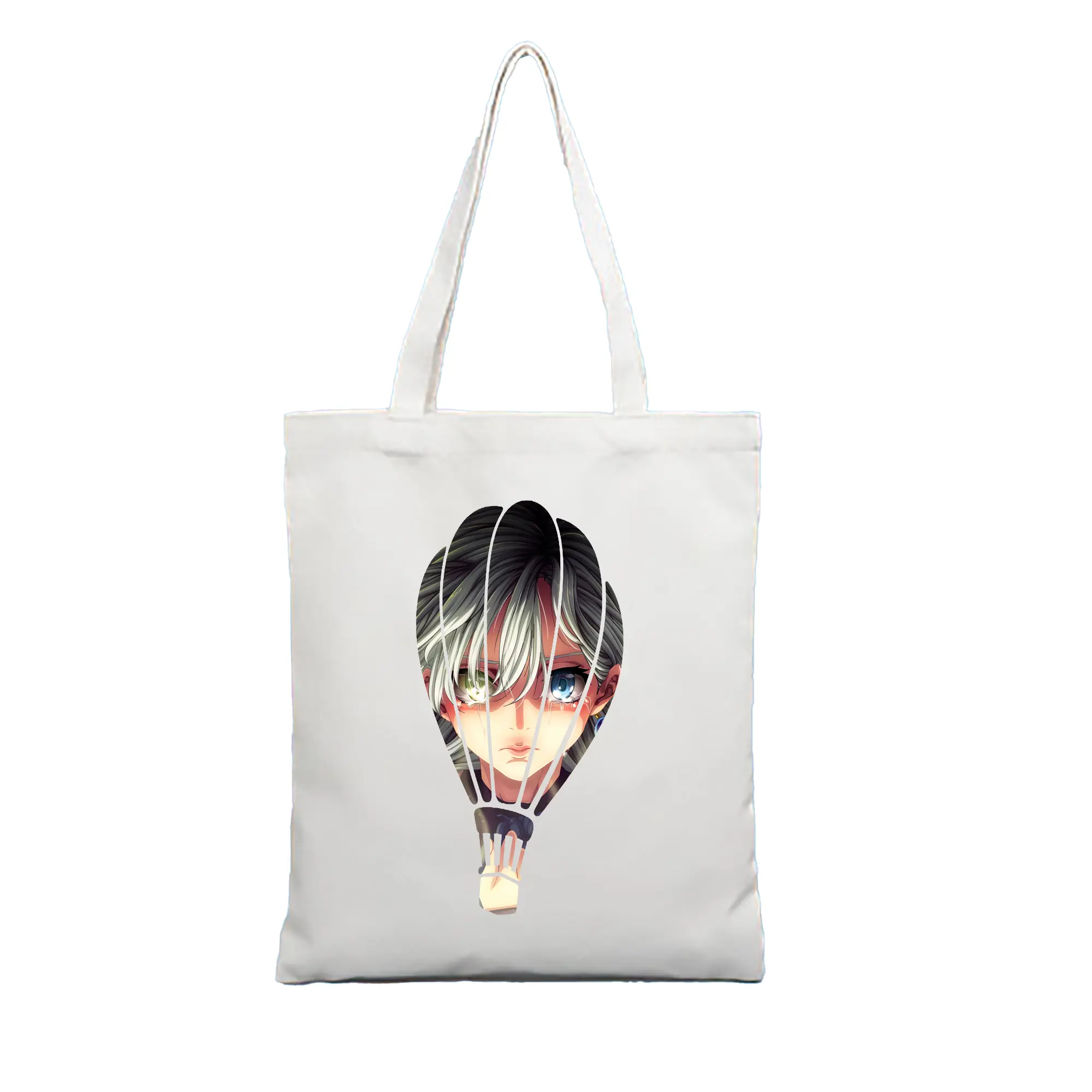 七つの大罪 グッズ エリザベス - 縦型キャンバス手提げバッグ（トートバッグ） ・ キャンバス素材 ・ ショッピング用 ・ 軽量 丈夫 お手入れ簡単