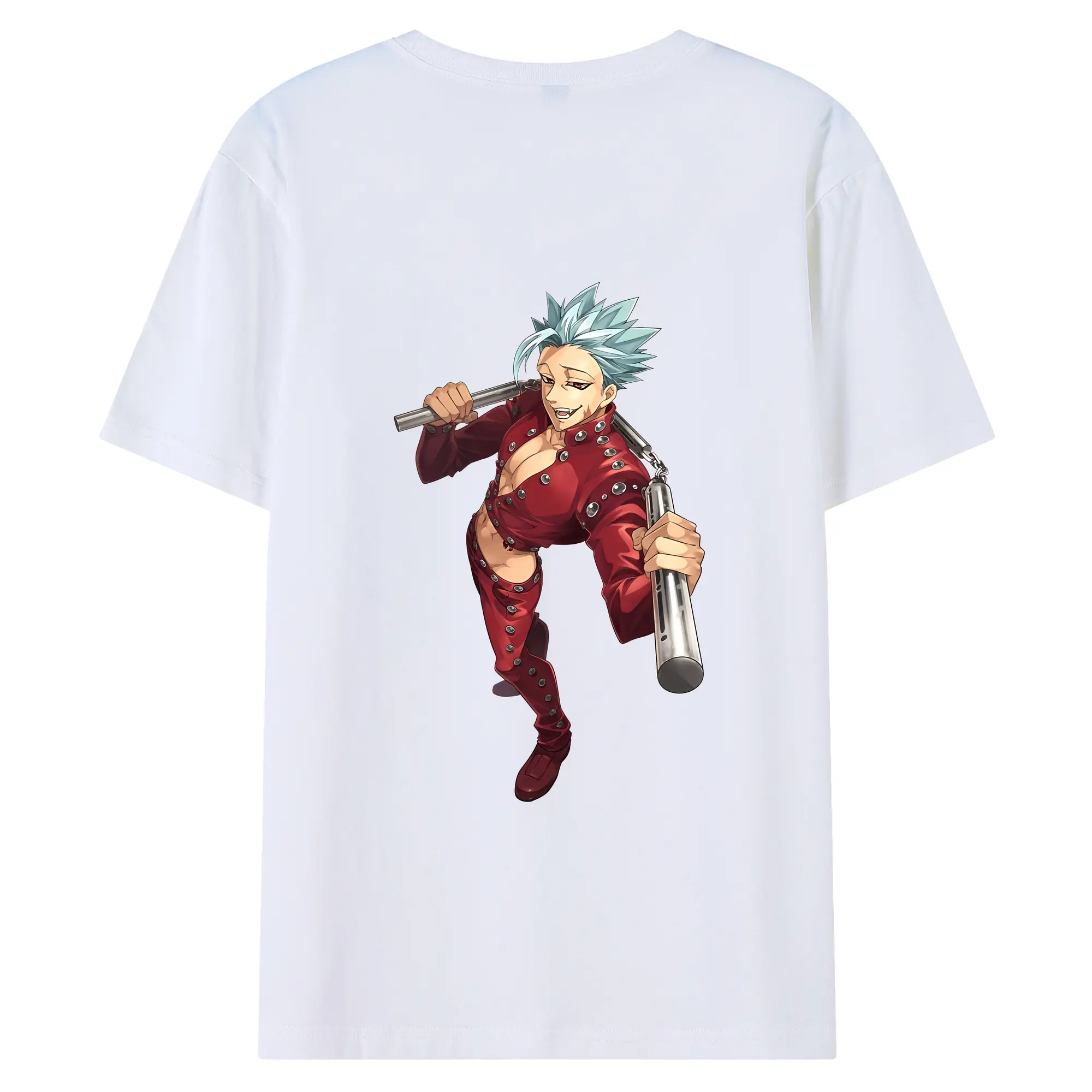 七つの大罪 グッズ バン - 綿100％ 半袖Tシャツ ・ バックプリント ・ 快適 通気性 ・ 日常使い 散歩 スポーツ用