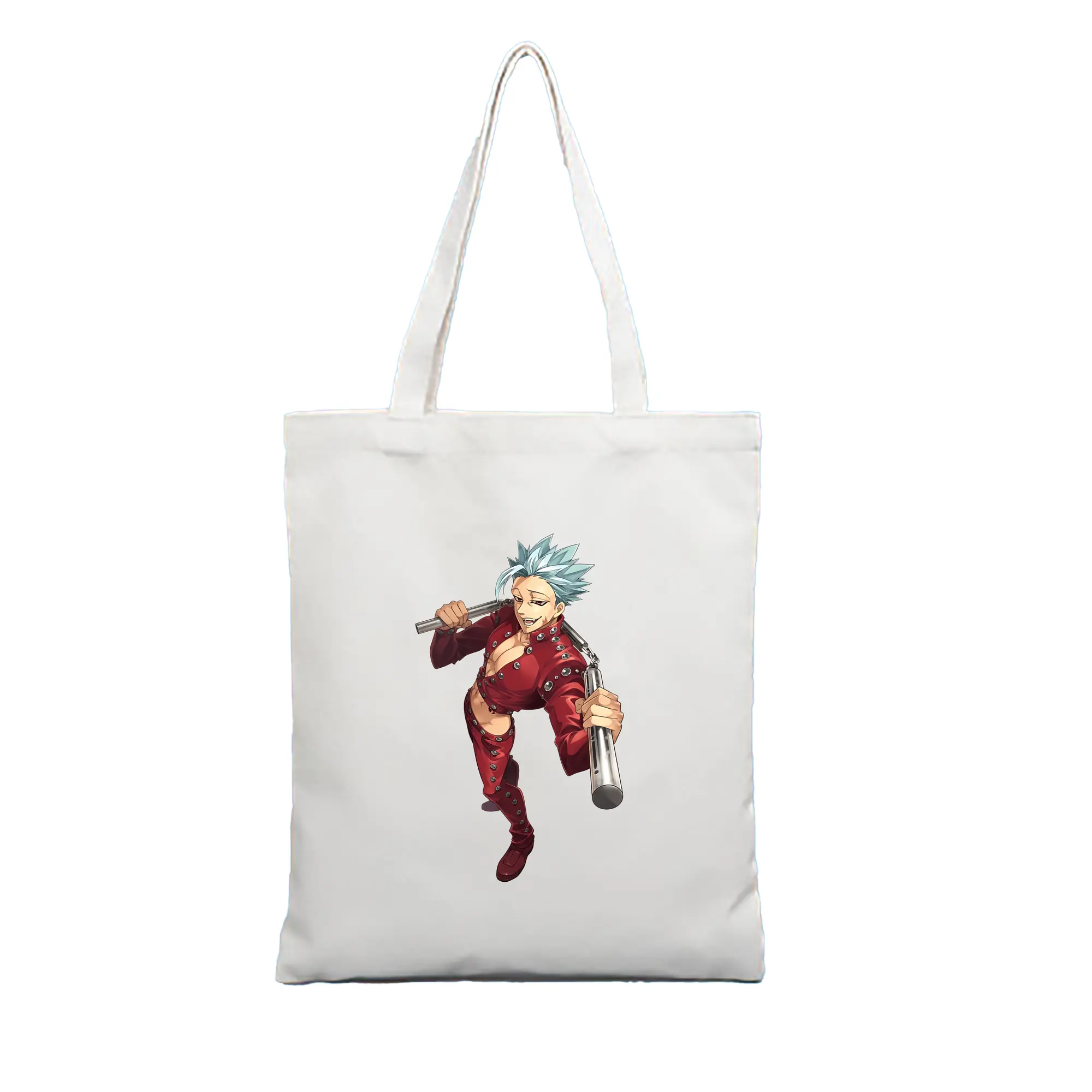 七つの大罪 グッズ バン - 縦型キャンバス手提げバッグ（トートバッグ） ・ キャンバス素材 ・ ショッピング用 ・ 軽量 丈夫 お手入れ簡単