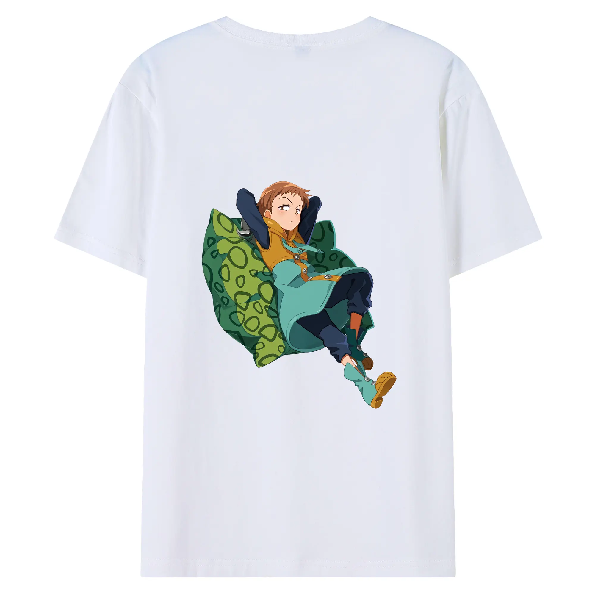 七つの大罪 グッズ キング - 綿100％ 半袖Tシャツ ・ バックプリント ・ 快適 通気性 ・ 日常使い 散歩 スポーツ用