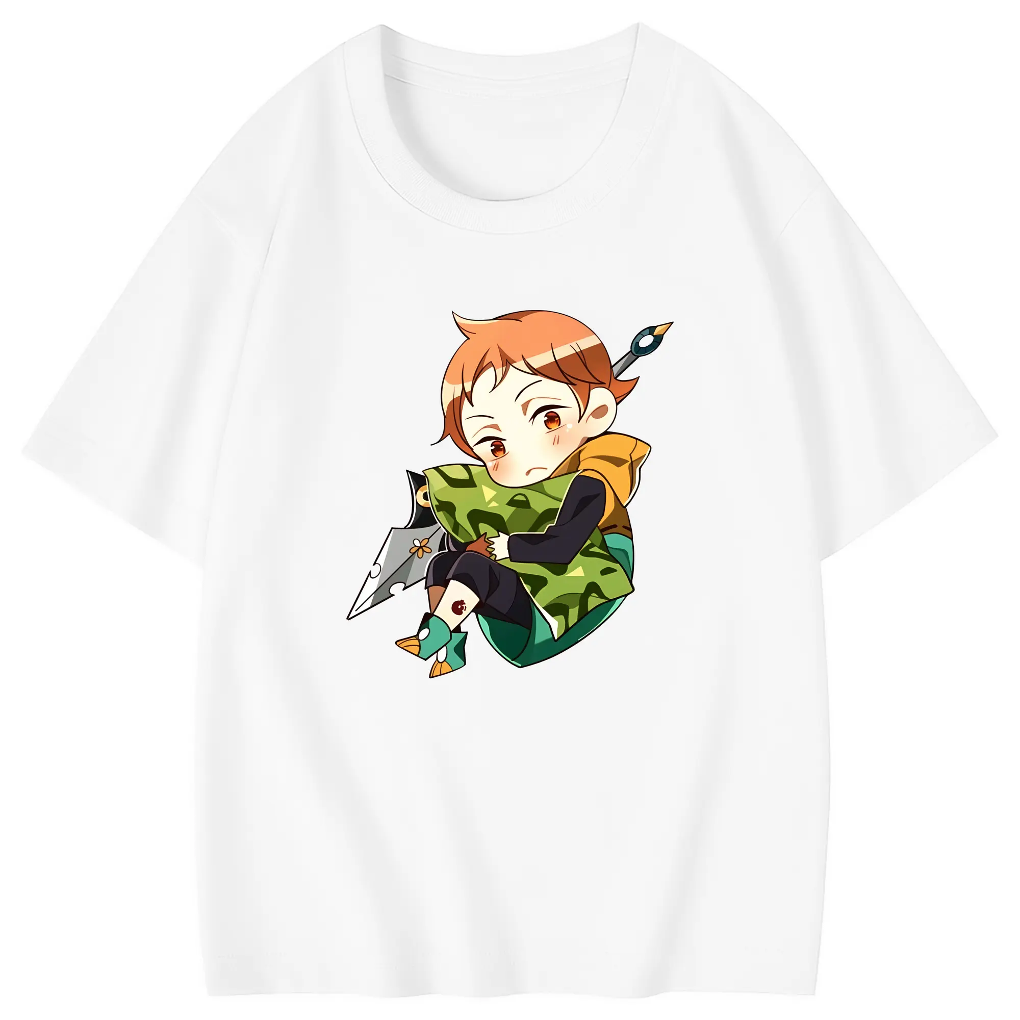 七つの大罪 グッズ キング - 綿100％ キッズTシャツ ・ フロントプリント ・ 快適 通気性 ・ スポーツ カジュアル 散歩用