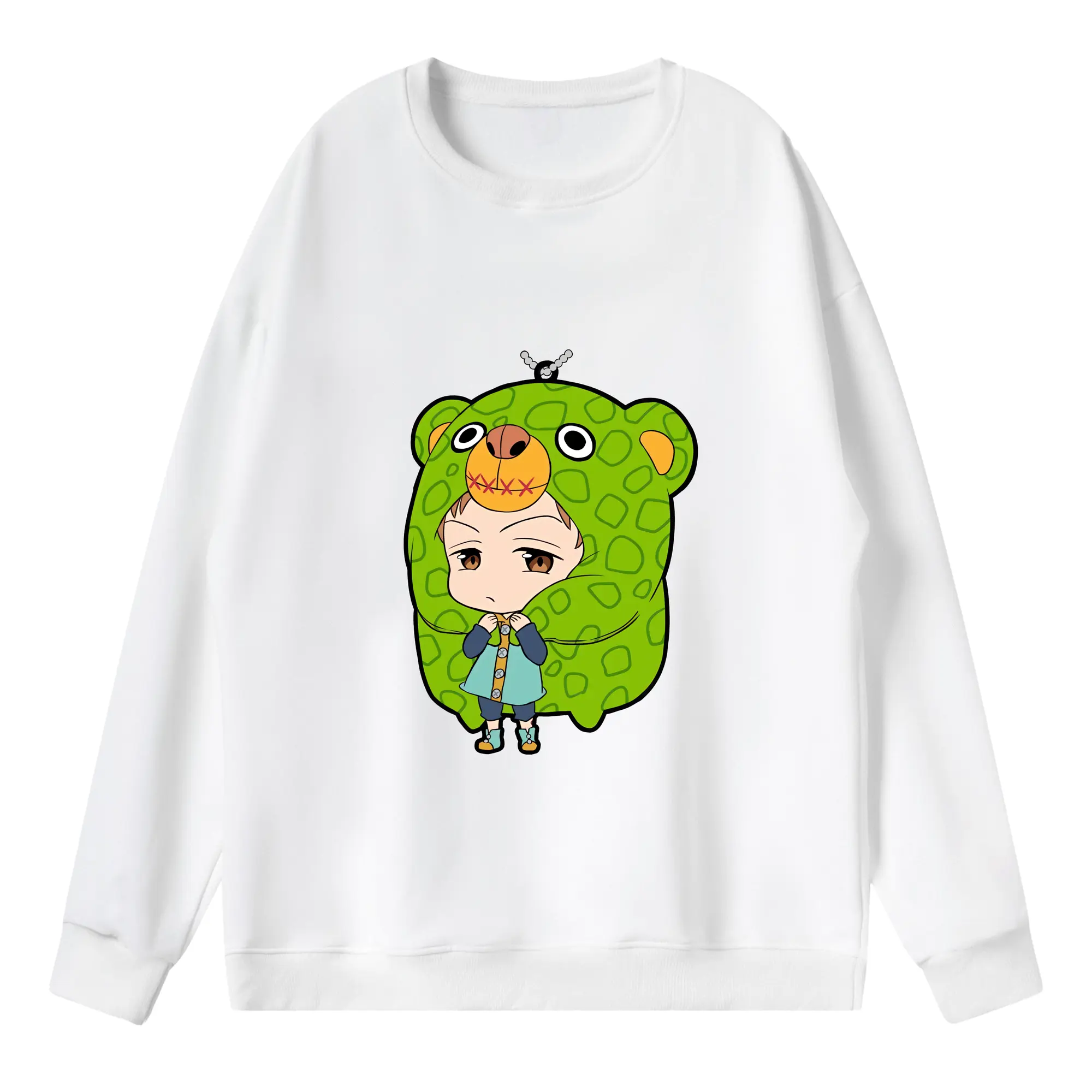 七つの大罪 グッズ キング - 薄手 クルーネック スウェット 裏毛260g · ポリエステル 春秋向け カジュアル 男女兼用 · トレーナー デイリー スポーツ 散歩に最適