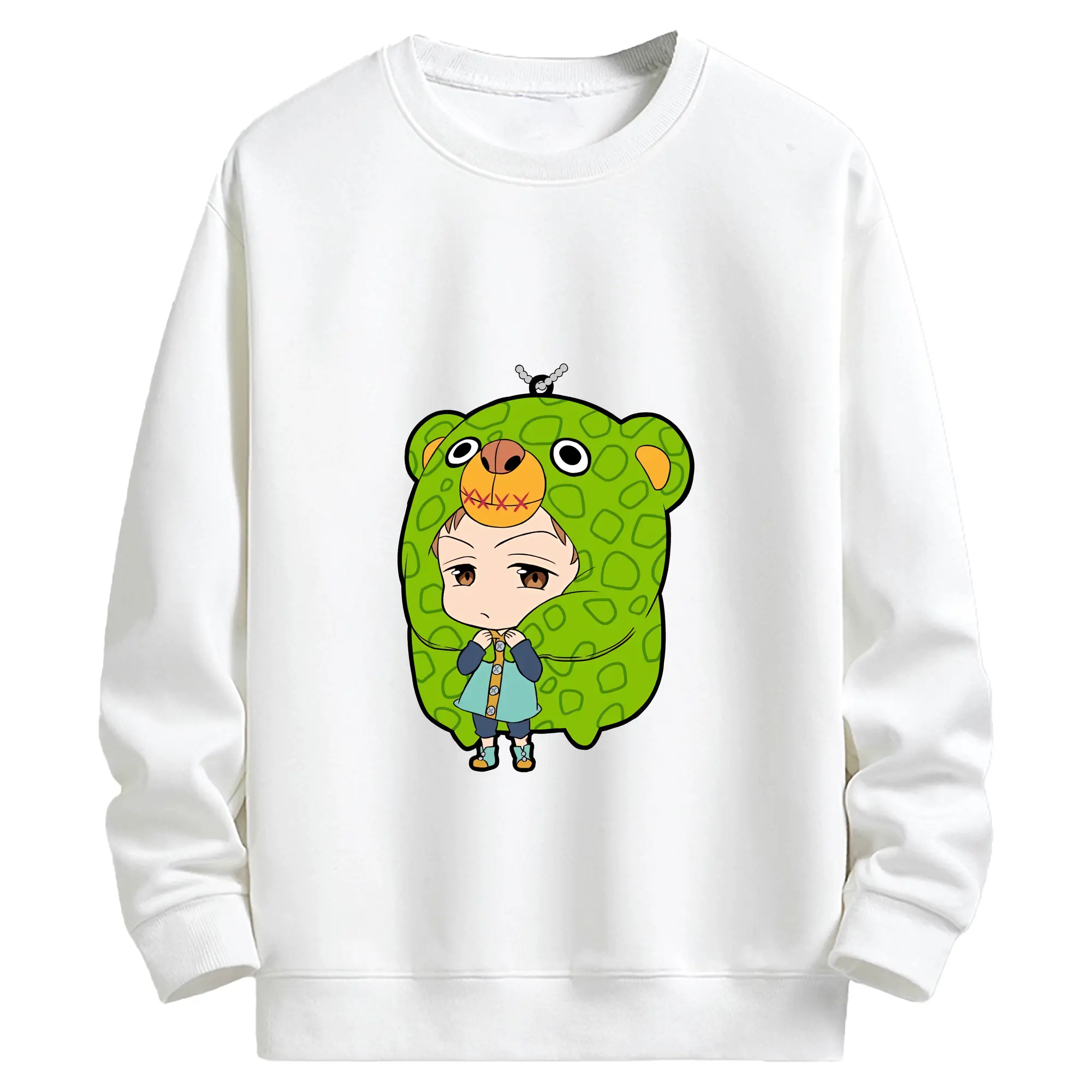 七つの大罪 グッズ キング - キッズ クルーネックスウェットシャツ ・ フロントプリント ・ 綿80％ ポリエステル20％ ・ 快適 通学 スポーツ 日常使い お散歩用