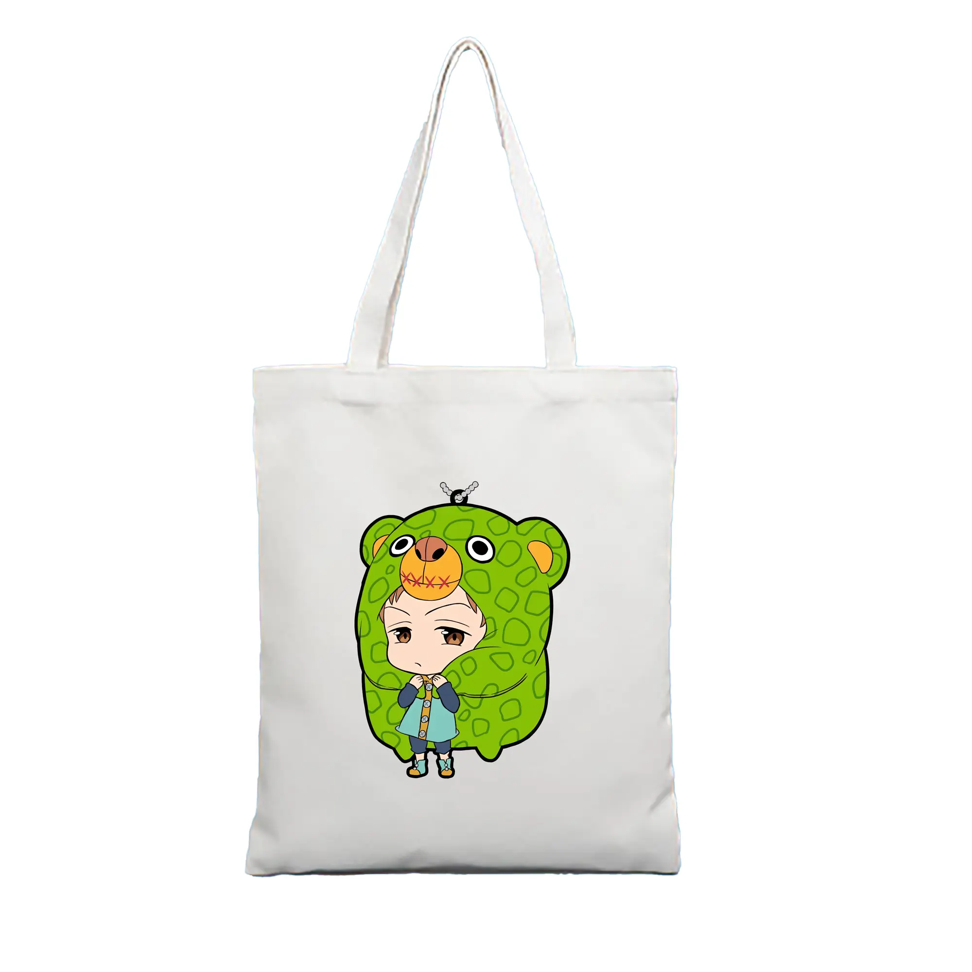 七つの大罪 グッズ キング - 縦型キャンバス手提げバッグ（トートバッグ） ・ キャンバス素材 ・ ショッピング用 ・ 軽量 丈夫 お手入れ簡単