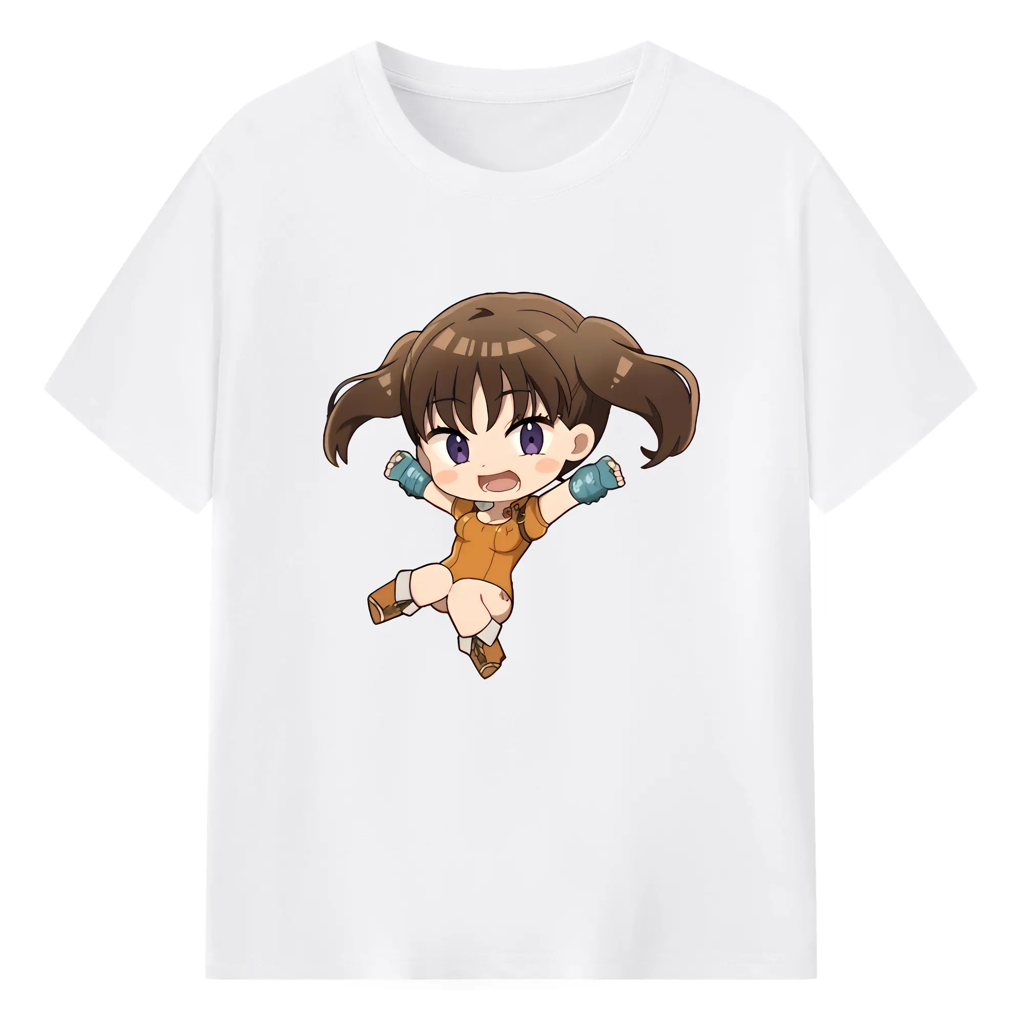 七つの大罪 グッズ ディアンヌ - 綿100％ 半袖Tシャツ ・ フロントプリント ・ 快適 通気性 ・ 日常使い 散歩 スポーツ用