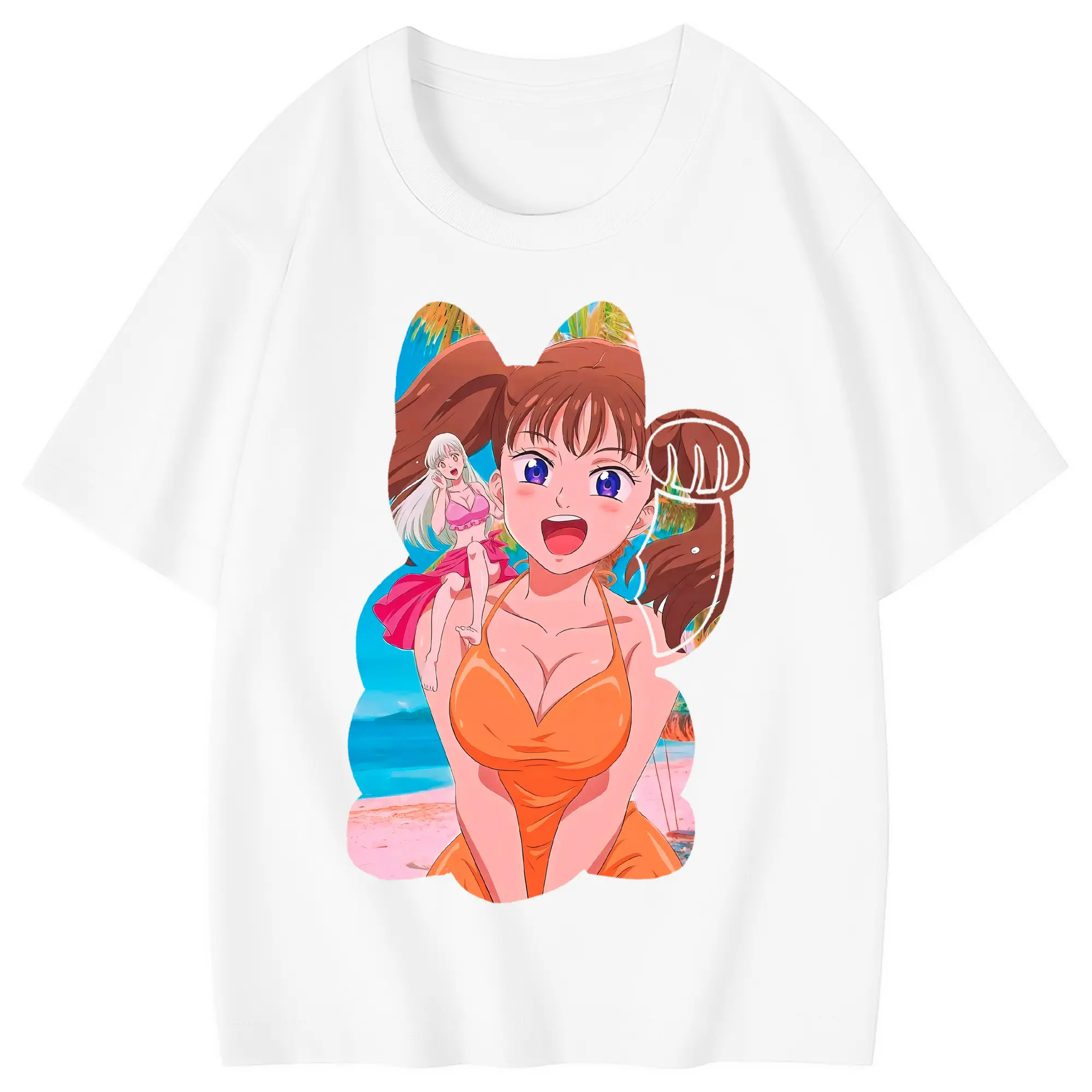 七つの大罪 グッズ ディアンヌ - 綿100％ キッズTシャツ ・ フロントプリント ・ 快適 通気性 ・ スポーツ カジュアル 散歩用