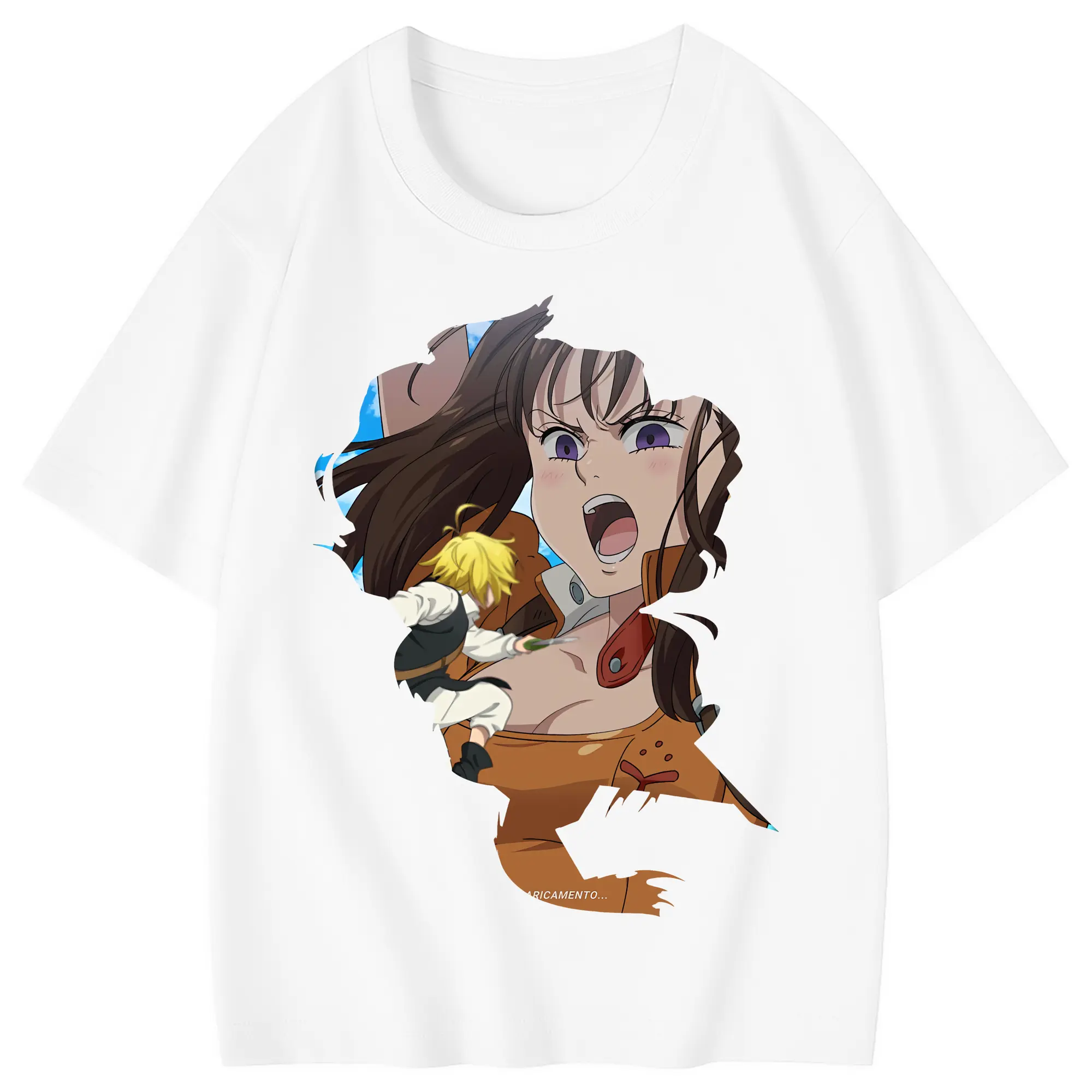 七つの大罪 グッズ ディアンヌ - 綿100％ キッズTシャツ ・ フロントプリント ・ 快適 通気性 ・ スポーツ カジュアル 散歩用