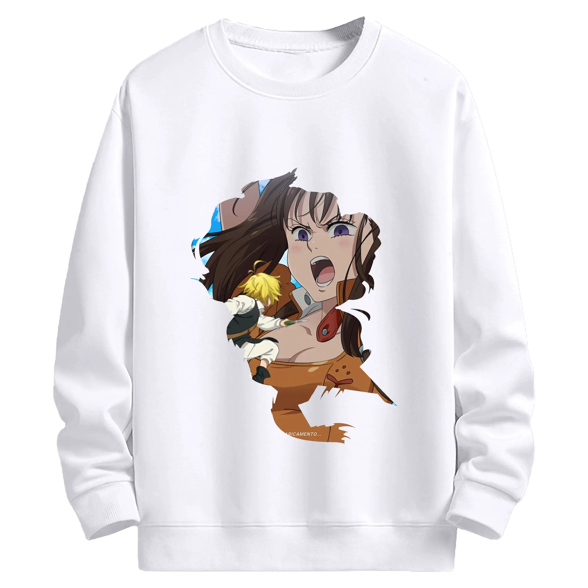 七つの大罪 グッズ ディアンヌ - 高品質 クルーネック スウェット ・ コットン59％ ポリエステル41％ ・ ユニセックス 長袖 トレーナー ・ カジュアル デイリー スポーツ 散歩用