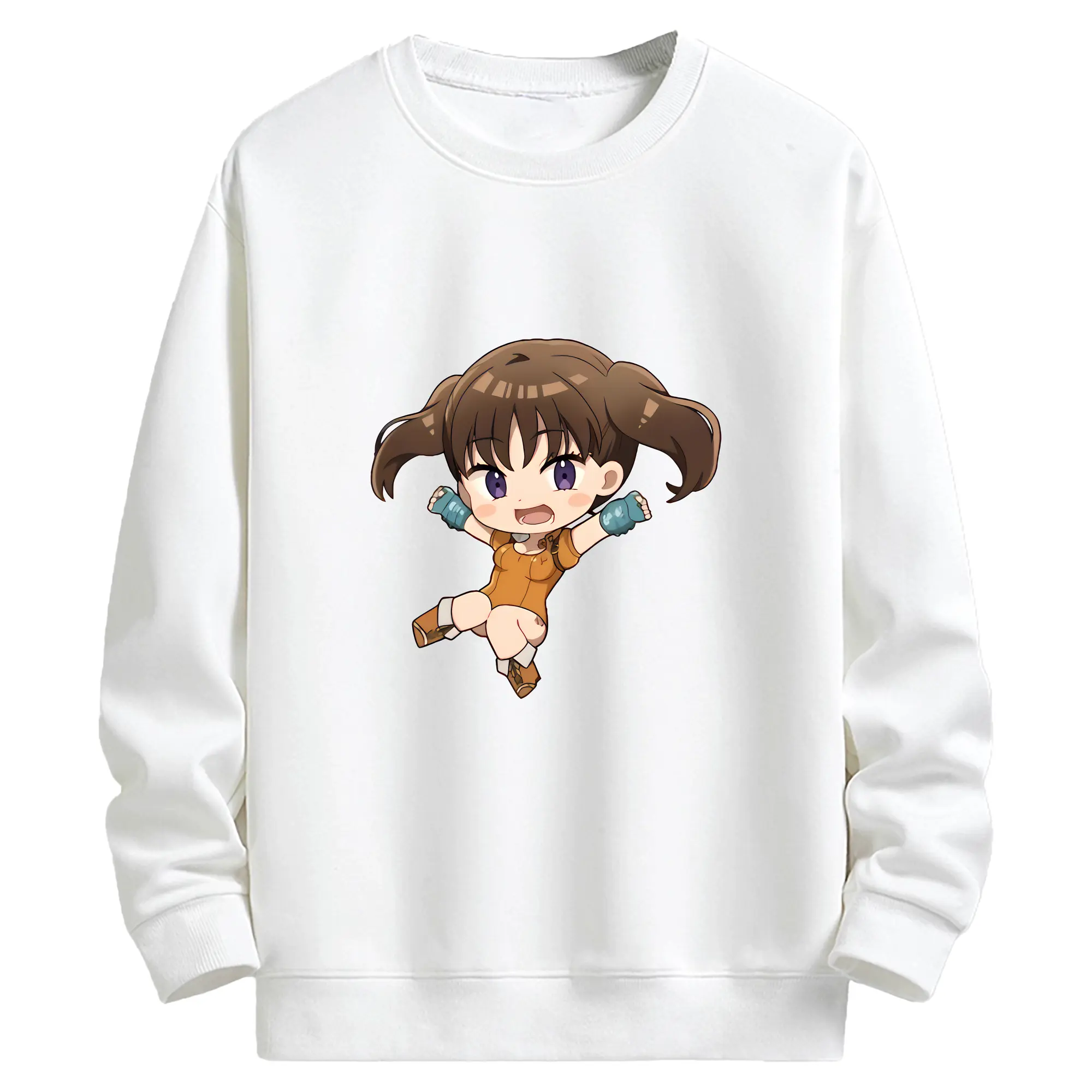 七つの大罪 グッズ ディアンヌ - キッズ クルーネックスウェットシャツ ・ フロントプリント ・ 綿80％ ポリエステル20％ ・ 快適 通学 スポーツ 日常使い お散歩用