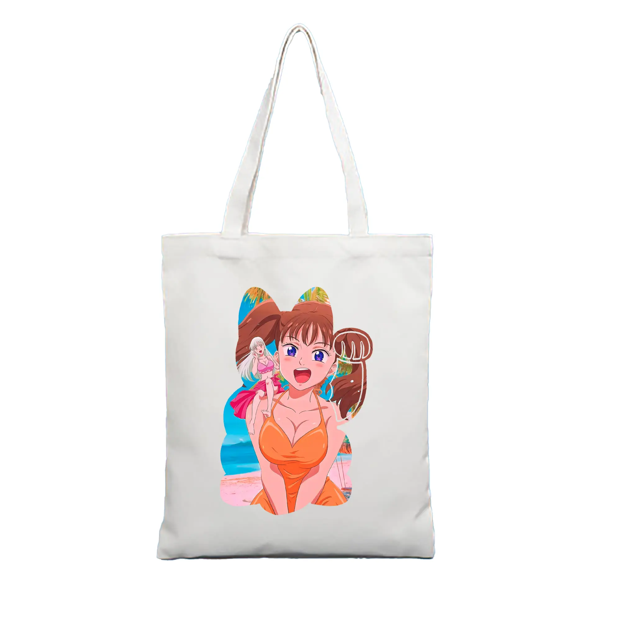 七つの大罪 グッズ ディアンヌ - 縦型キャンバス手提げバッグ（トートバッグ） ・ キャンバス素材 ・ ショッピング用 ・ 軽量 丈夫 お手入れ簡単