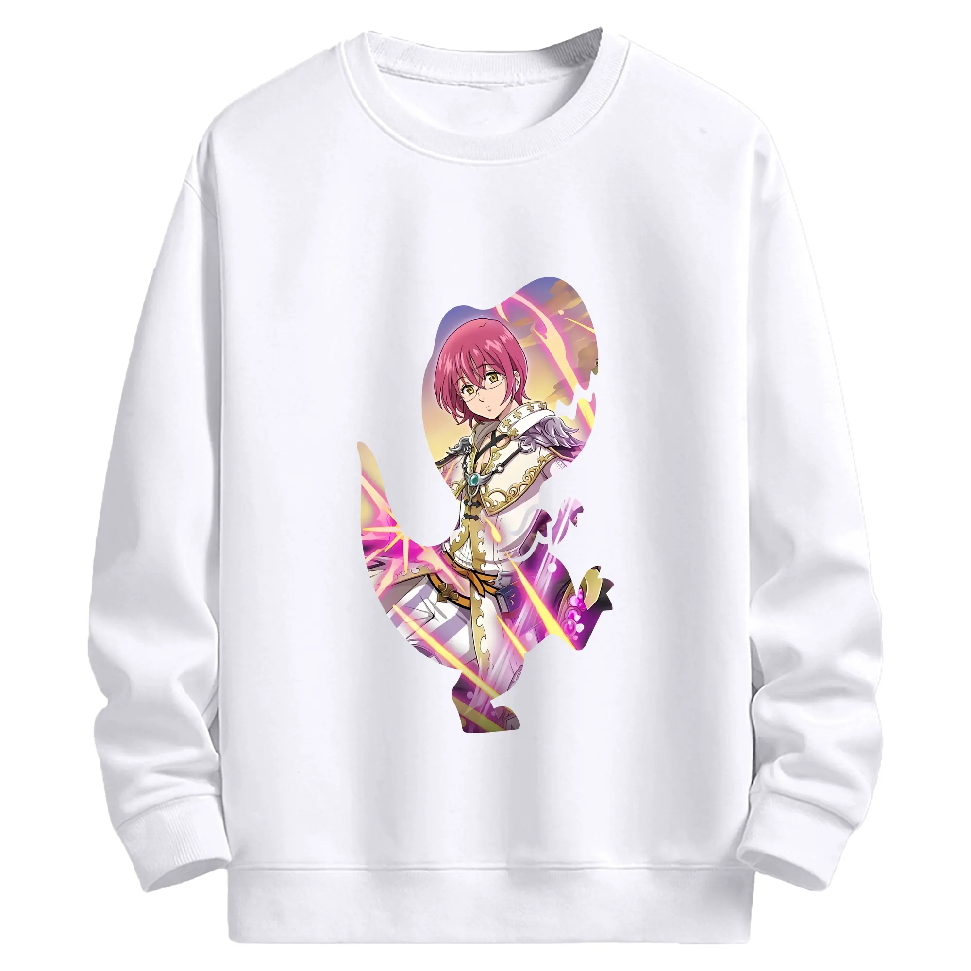 七つの大罪 グッズ ゴウセル - 高品質 クルーネック スウェット ・ コットン59％ ポリエステル41％ ・ ユニセックス 長袖 トレーナー ・ カジュアル デイリー スポーツ 散歩用