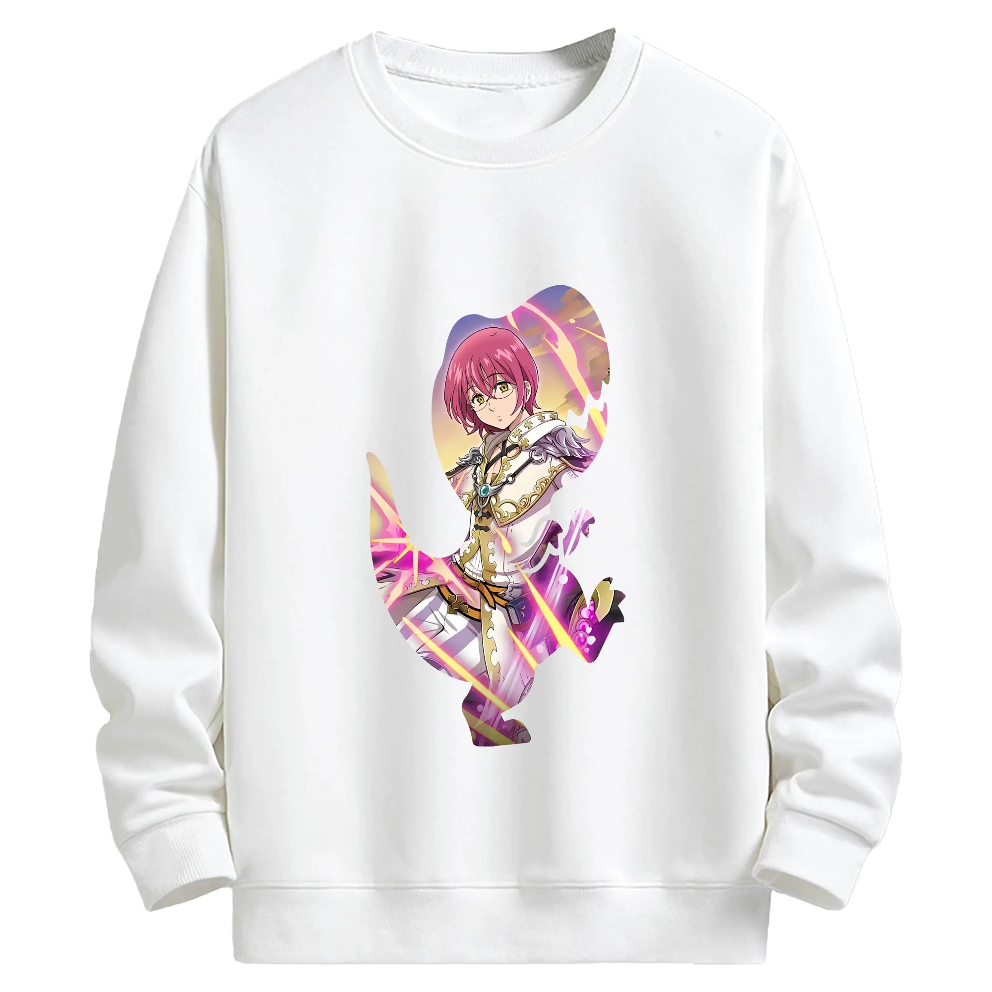 七つの大罪 グッズ ゴウセル - キッズ クルーネックスウェットシャツ ・ フロントプリント ・ 綿80％ ポリエステル20％ ・ 快適 通学 スポーツ 日常使い お散歩用