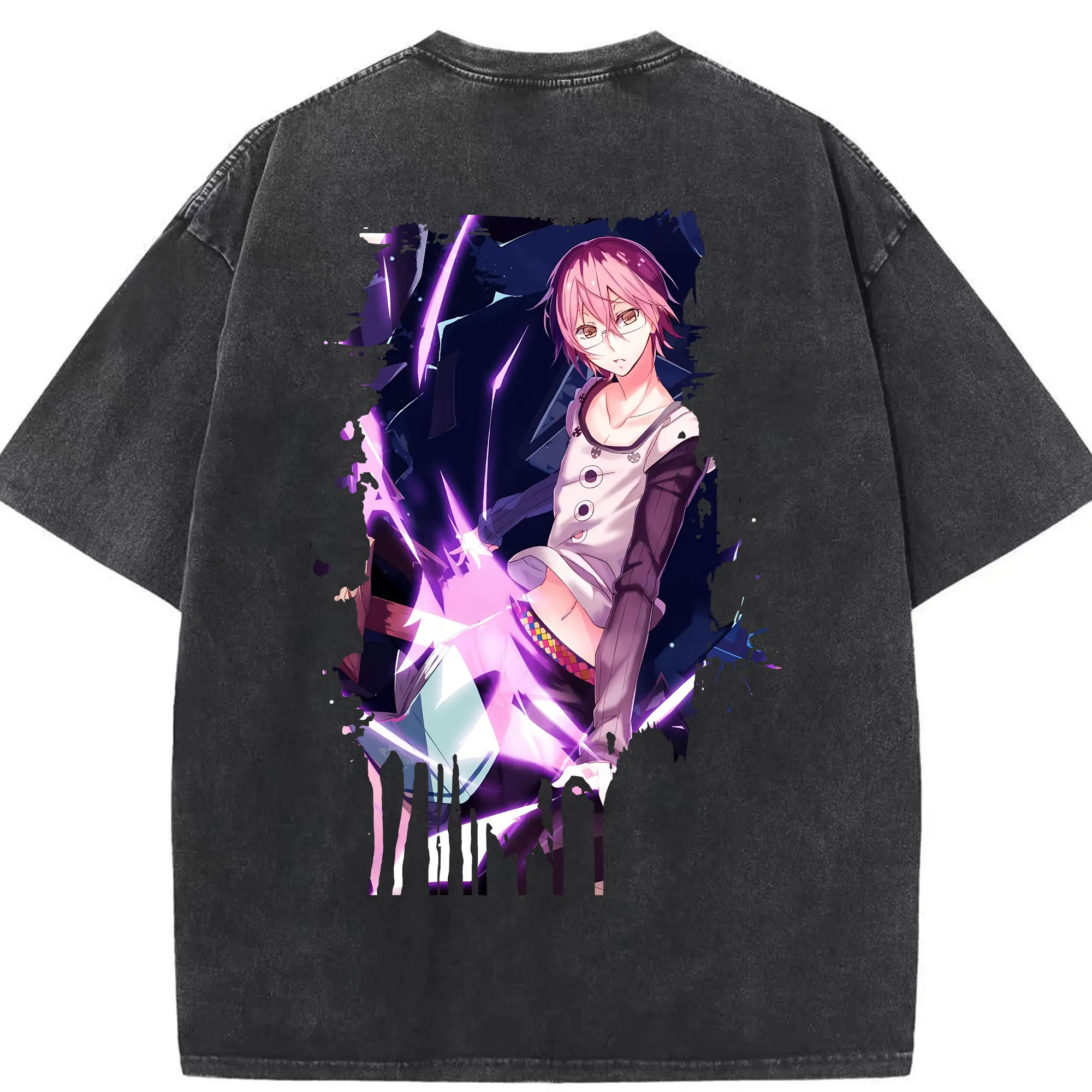 七つの大罪 グッズ ゴウセル - 綿100％ ヴィンテージ風 半袖Tシャツ ・ 背面プリント ・ 柔らか肌触り ・ 通気性 快適 ・ スポーツ カジュアル 外出用