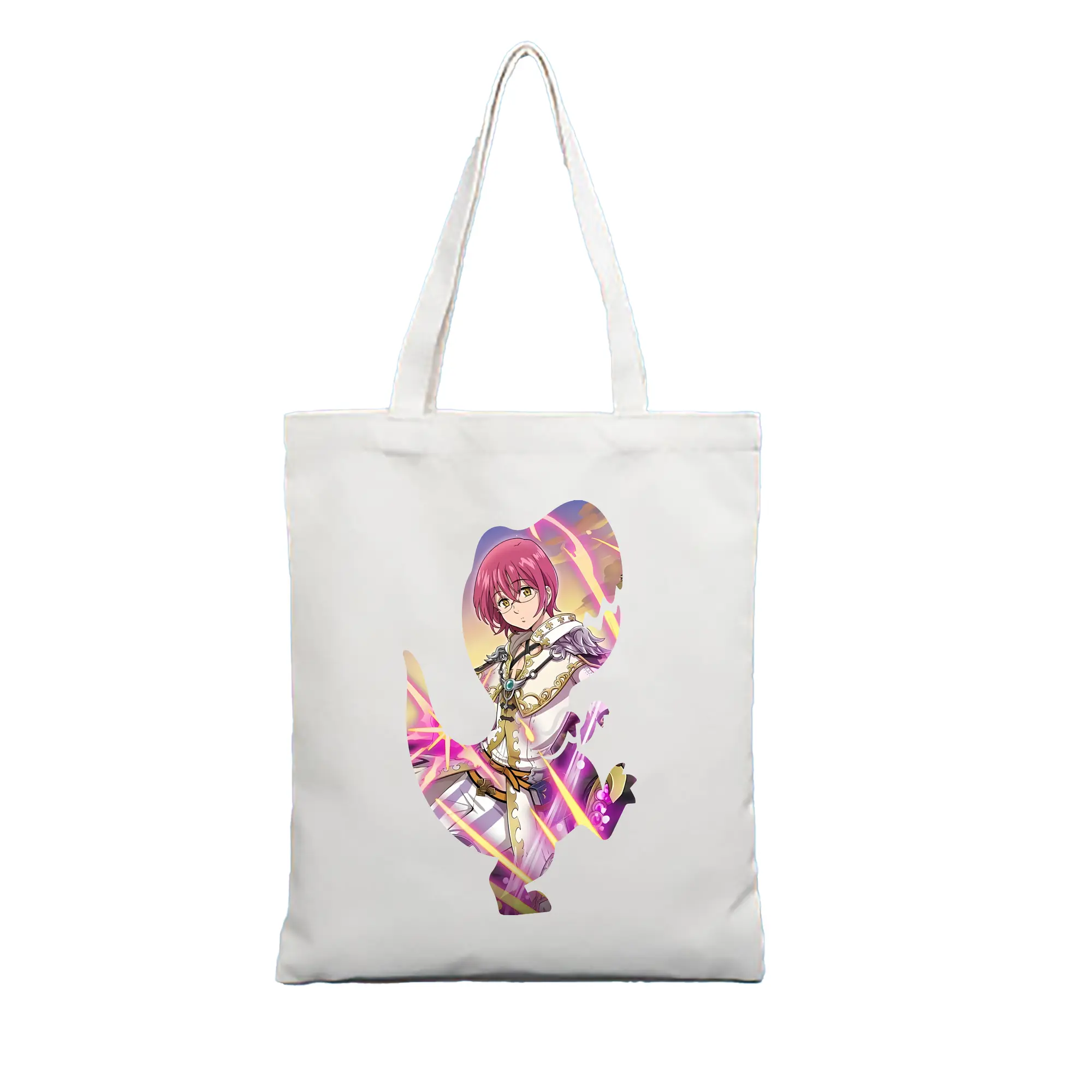 七つの大罪 グッズ ゴウセル - 縦型キャンバス手提げバッグ（トートバッグ） ・ キャンバス素材 ・ ショッピング用 ・ 軽量 丈夫 お手入れ簡単