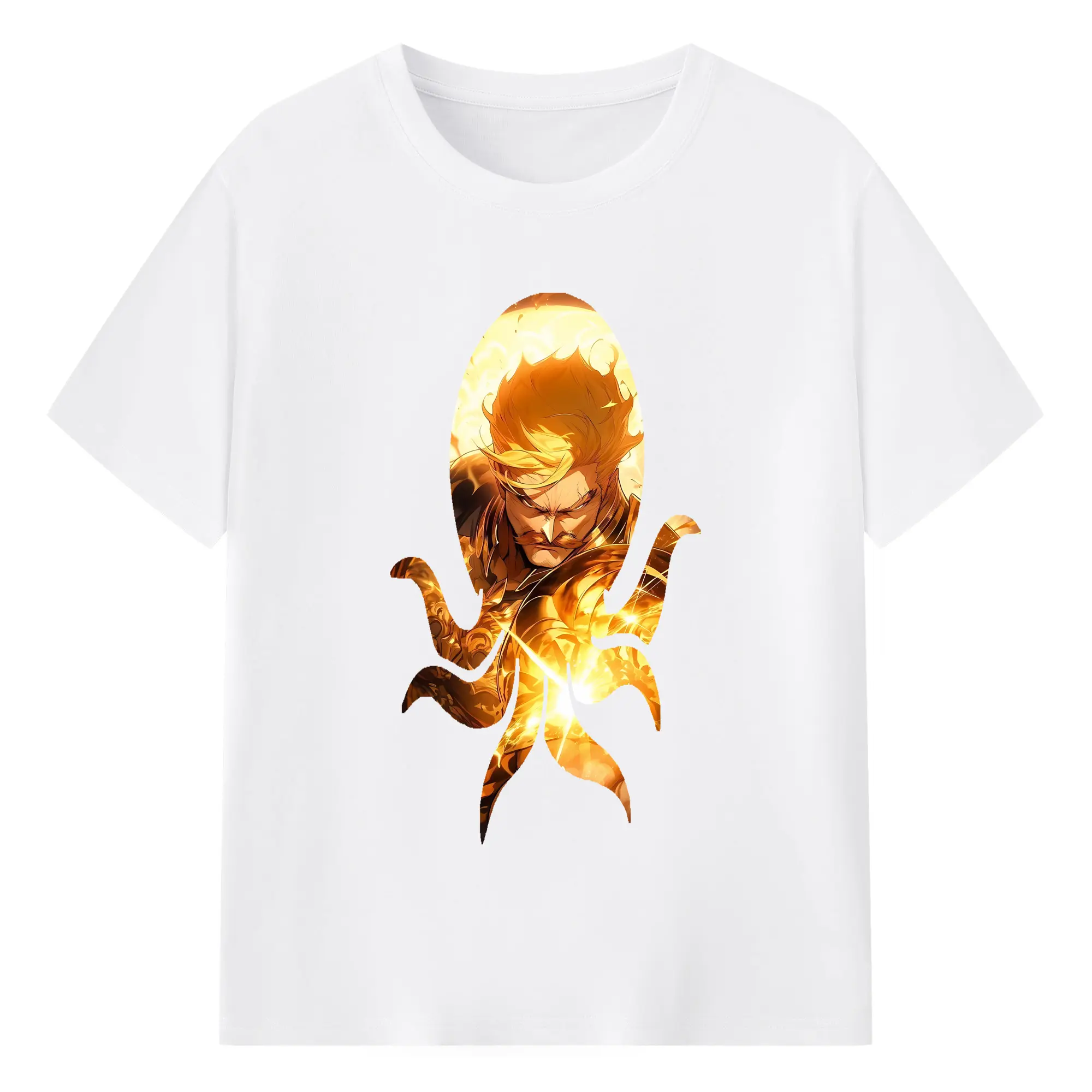 七つの大罪 グッズ エスカノール - 綿100％ 半袖Tシャツ ・ フロントプリント ・ 快適 通気性 ・ 日常使い 散歩 スポーツ用