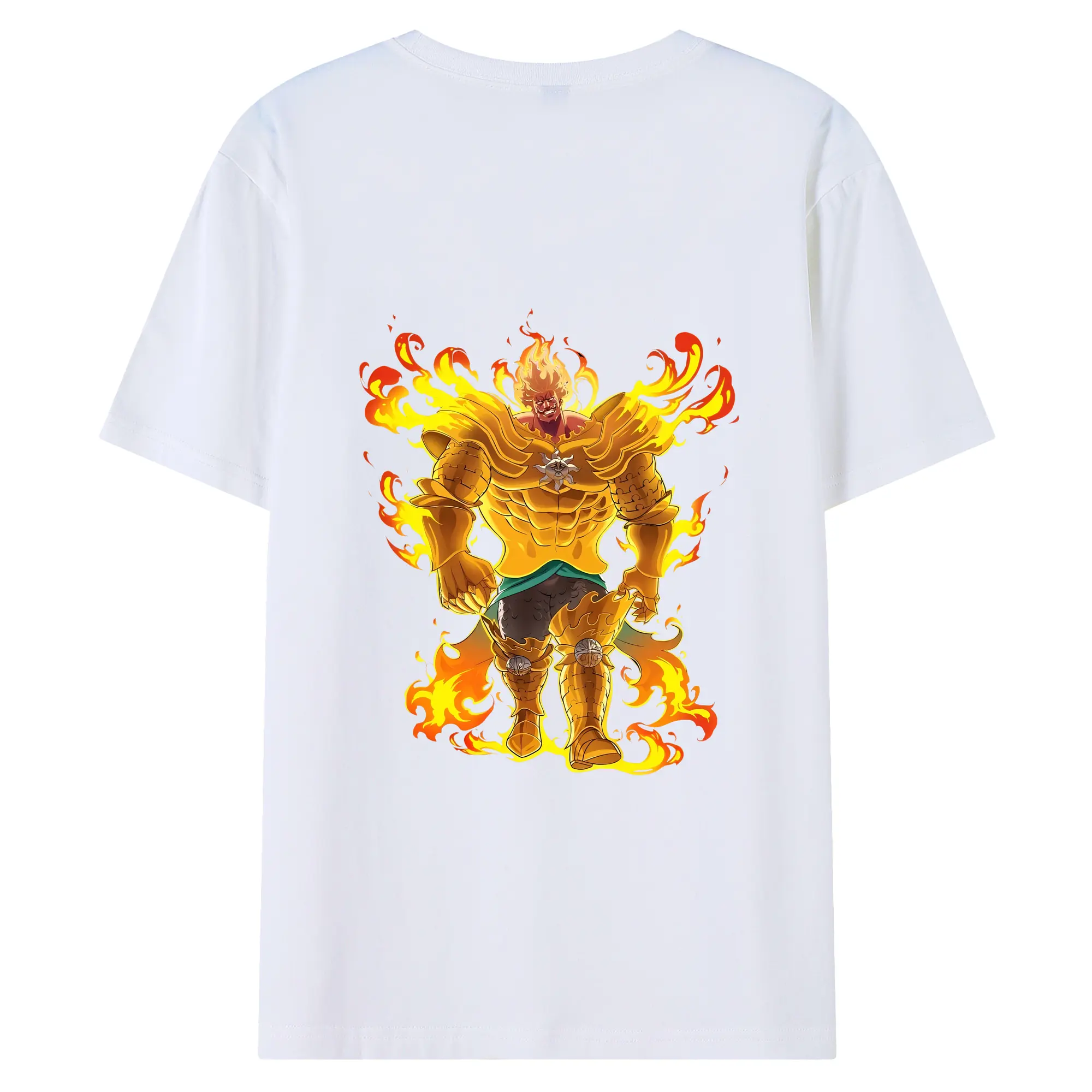 七つの大罪 グッズ エスカノール - 綿100％ 半袖Tシャツ ・ バックプリント ・ 快適 通気性 ・ 日常使い 散歩 スポーツ用