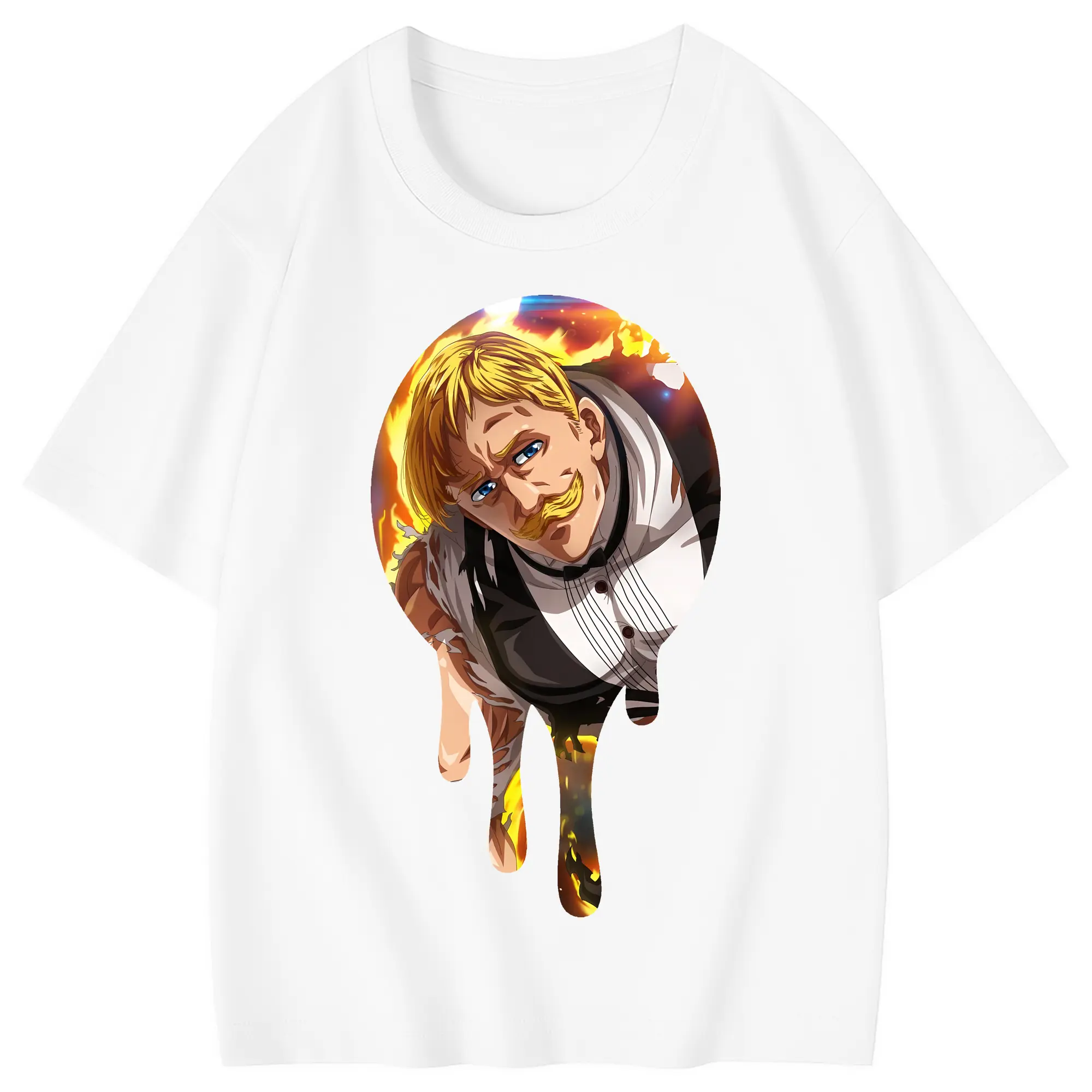 七つの大罪 グッズ エスカノール - 綿100％ キッズTシャツ ・ フロントプリント ・ 快適 通気性 ・ スポーツ カジュアル 散歩用