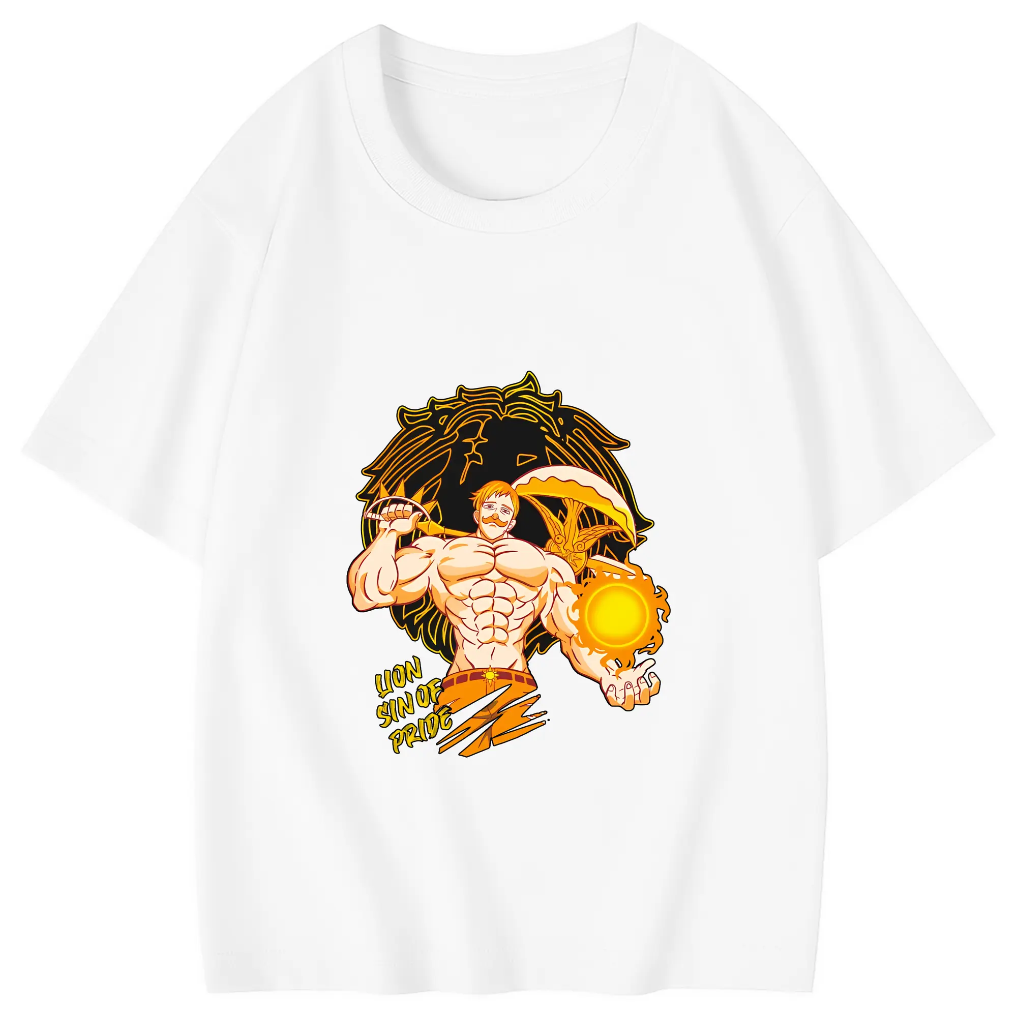 七つの大罪 グッズ エスカノール - 綿100％ キッズTシャツ ・ フロントプリント ・ 快適 通気性 ・ スポーツ カジュアル 散歩用