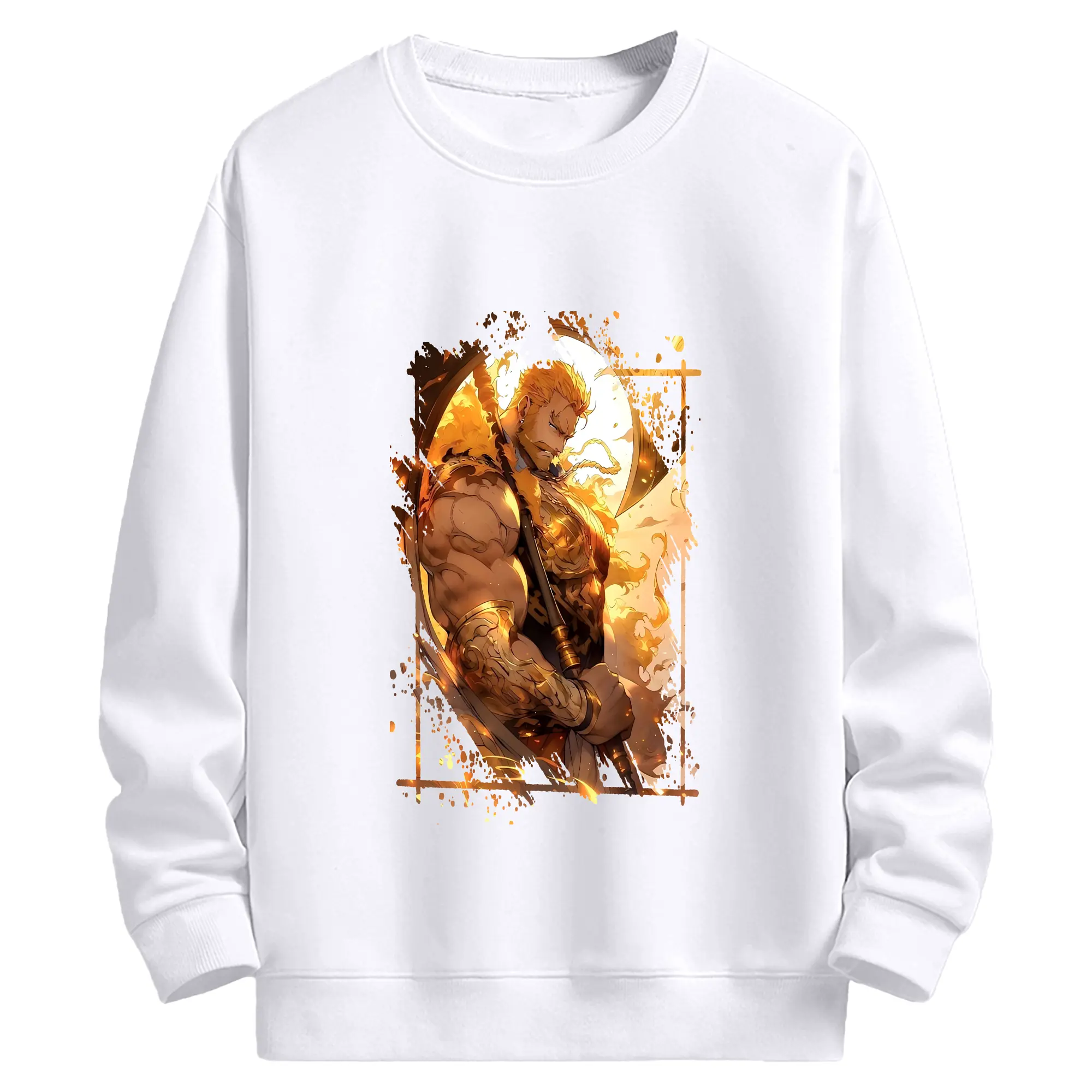 七つの大罪 グッズ エスカノール - 高品質 クルーネック スウェット ・ コットン59％ ポリエステル41％ ・ ユニセックス 長袖 トレーナー ・ カジュアル デイリー スポーツ 散歩用