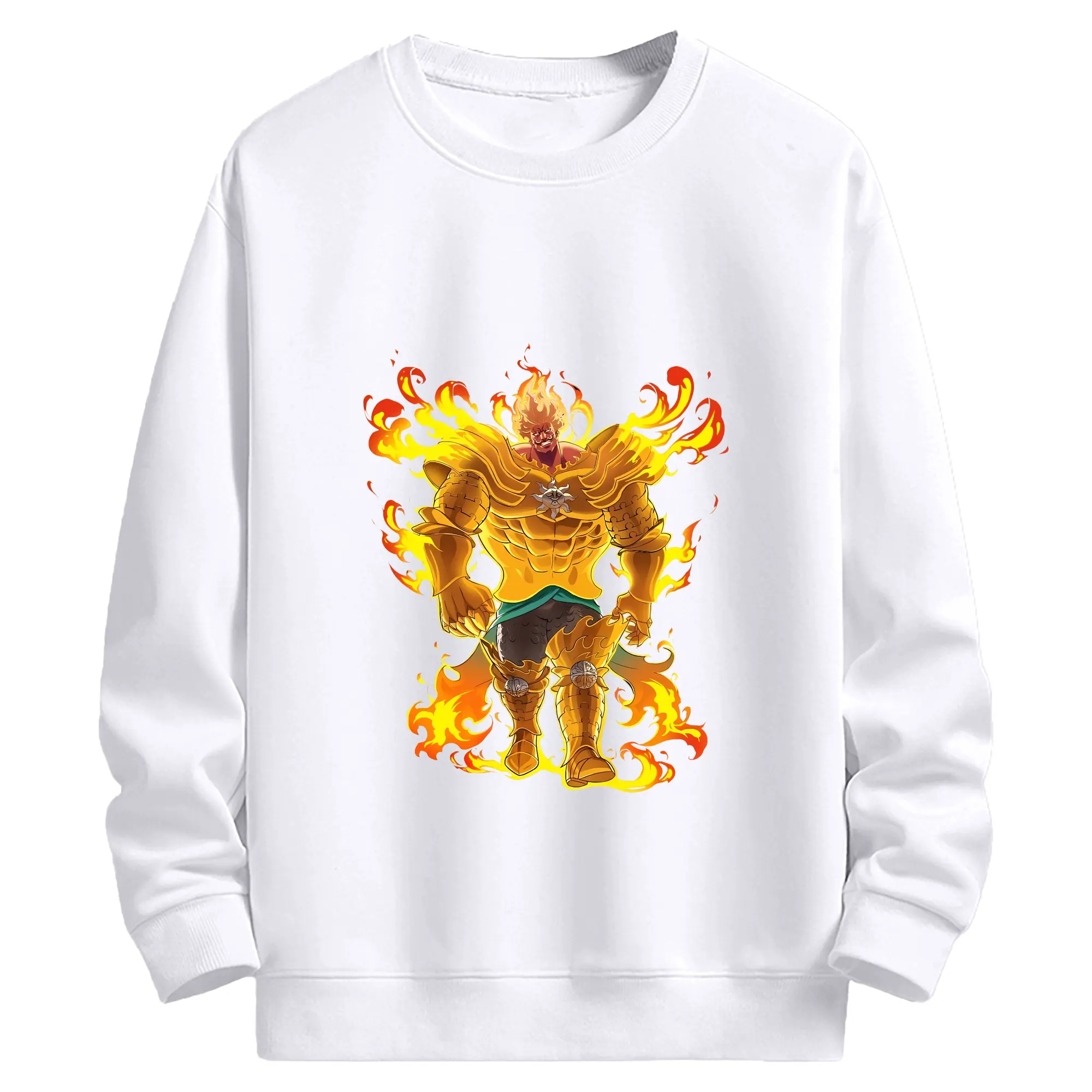 七つの大罪 グッズ エスカノール - 高品質 クルーネック スウェット ・ コットン59％ ポリエステル41％ ・ ユニセックス 長袖 トレーナー ・ カジュアル デイリー スポーツ 散歩用