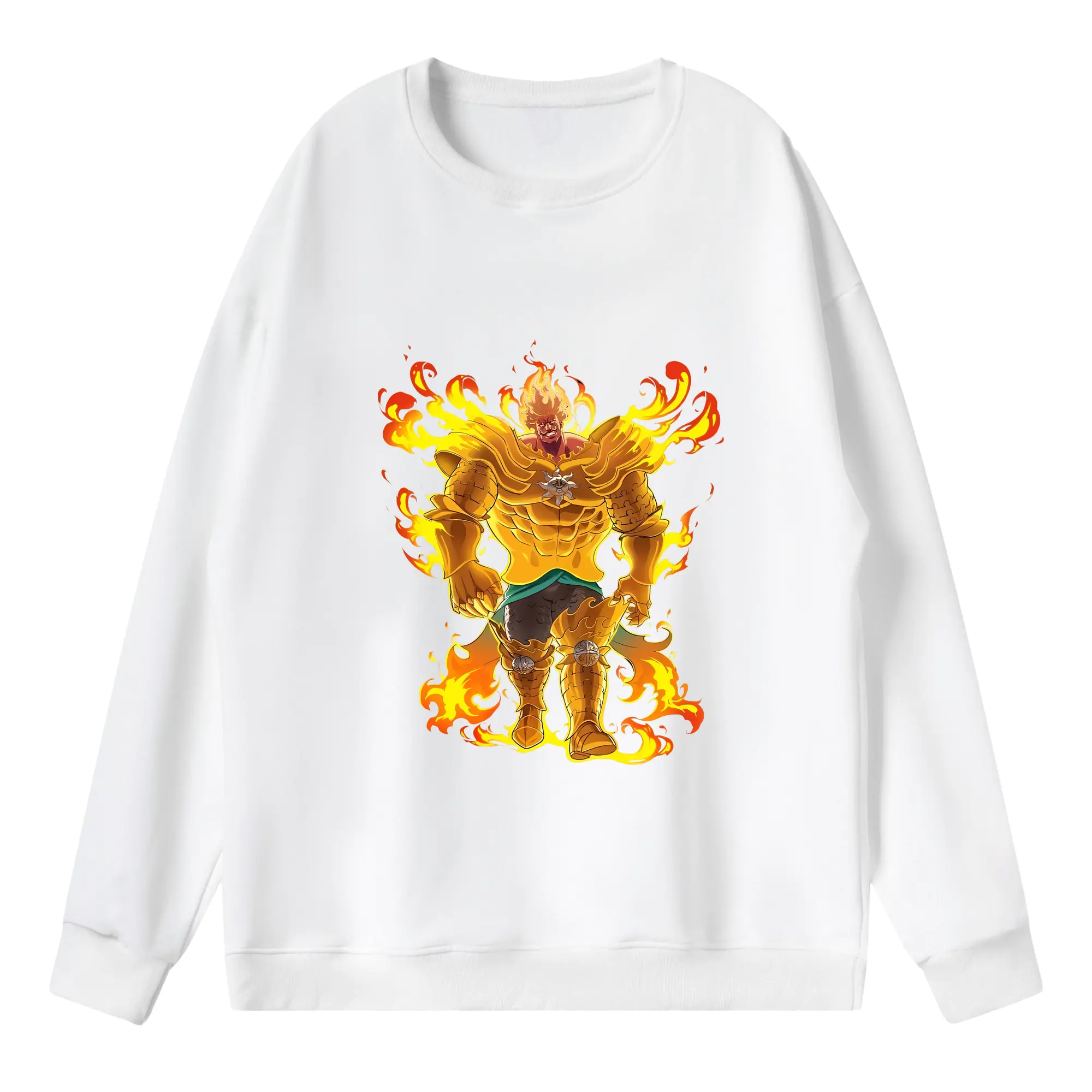 七つの大罪 グッズ エスカノール - 薄手 クルーネック スウェット 裏毛260g · ポリエステル 春秋向け カジュアル 男女兼用 · トレーナー デイリー スポーツ 散歩に最適