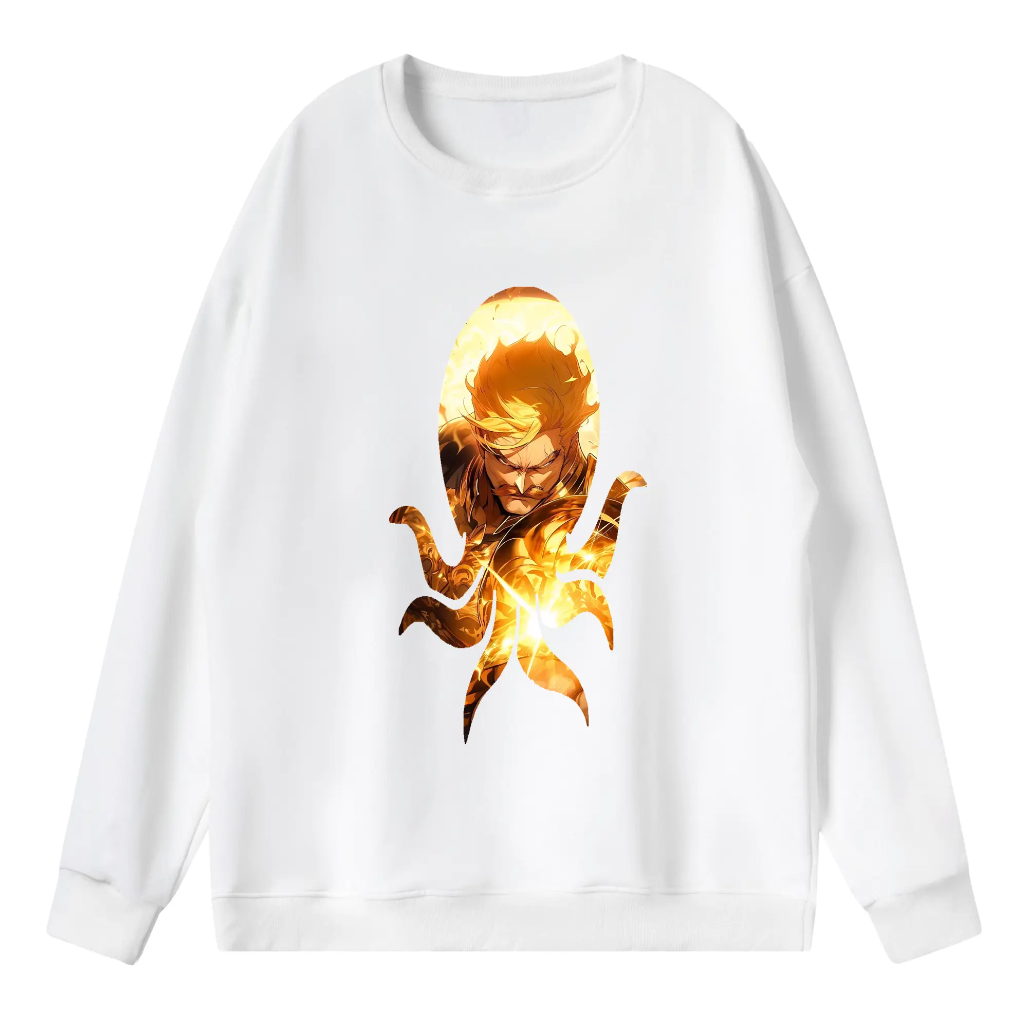 七つの大罪 グッズ エスカノール - 薄手 クルーネック スウェット 裏毛260g · ポリエステル 春秋向け カジュアル 男女兼用 · トレーナー デイリー スポーツ 散歩に最適