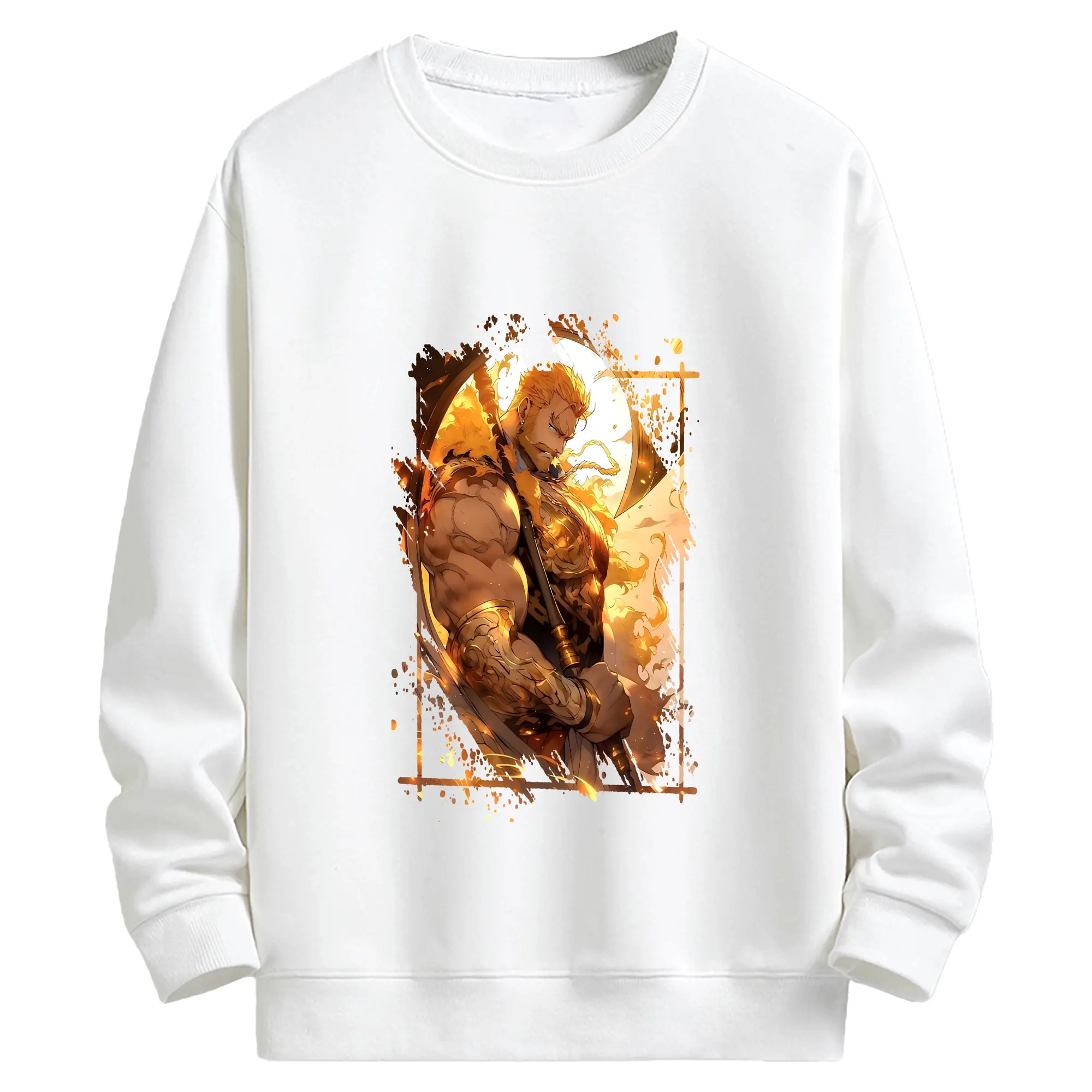 七つの大罪 グッズ エスカノール - キッズ クルーネックスウェットシャツ ・ フロントプリント ・ 綿80％ ポリエステル20％ ・ 快適 通学 スポーツ 日常使い お散歩用