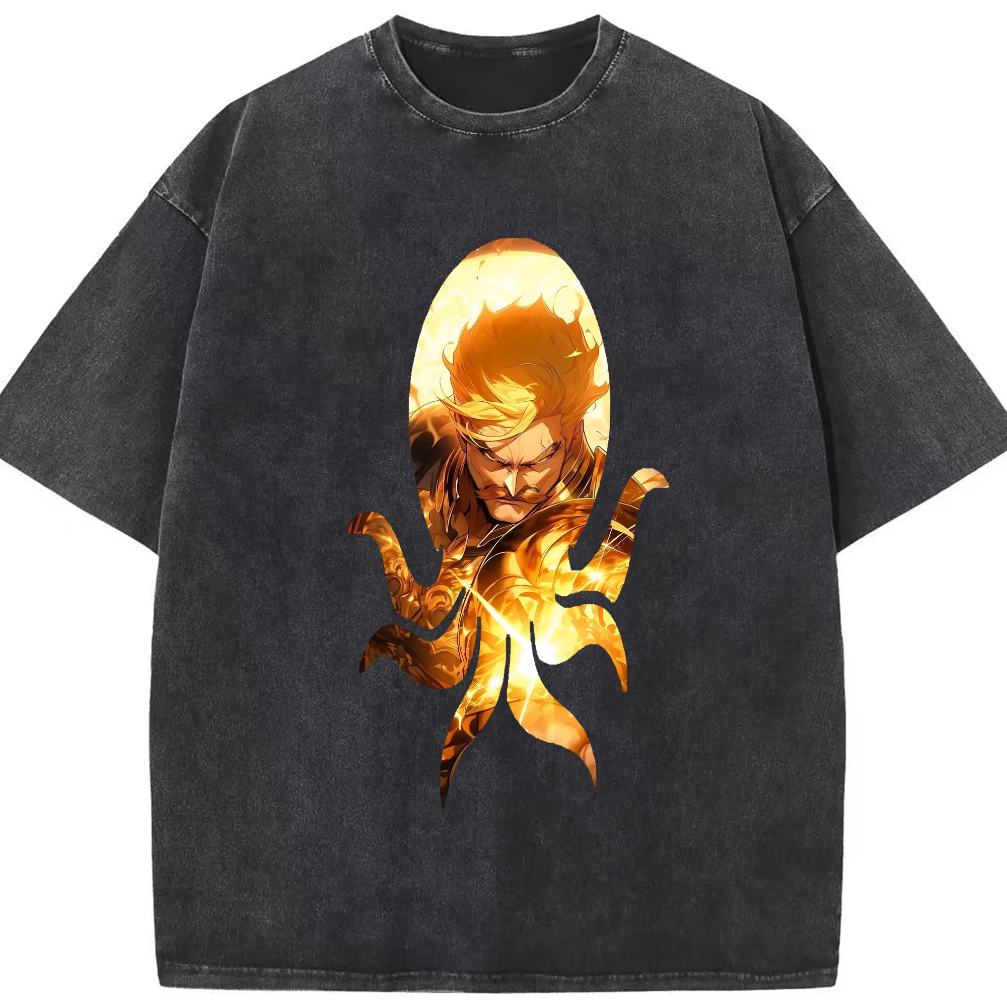 七つの大罪 グッズ エスカノール - 綿100％ ヴィンテージ風 半袖Tシャツ ・ フロントプリント ・ 柔らか肌触り ・ 通気性 快適 ・ スポーツ カジュアル 外出用