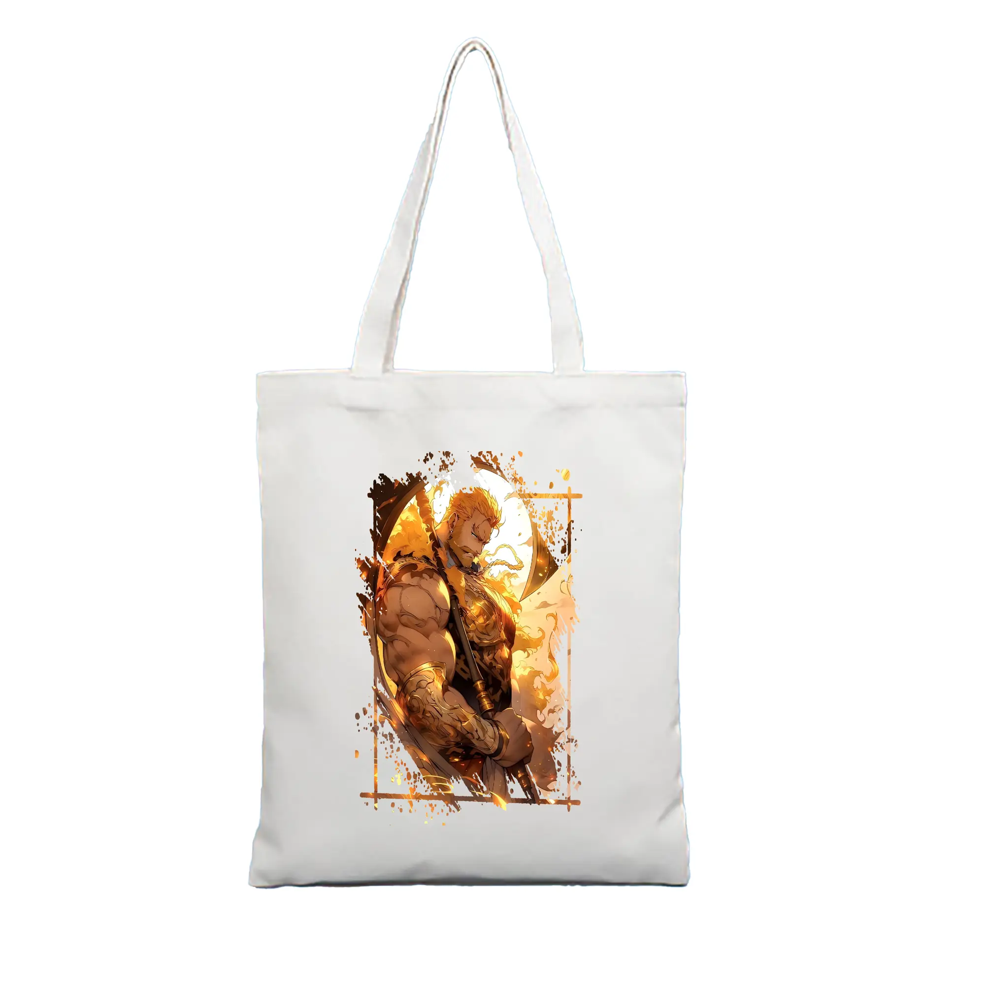 七つの大罪 グッズ エスカノール - 縦型キャンバス手提げバッグ（トートバッグ） ・ キャンバス素材 ・ ショッピング用 ・ 軽量 丈夫 お手入れ簡単