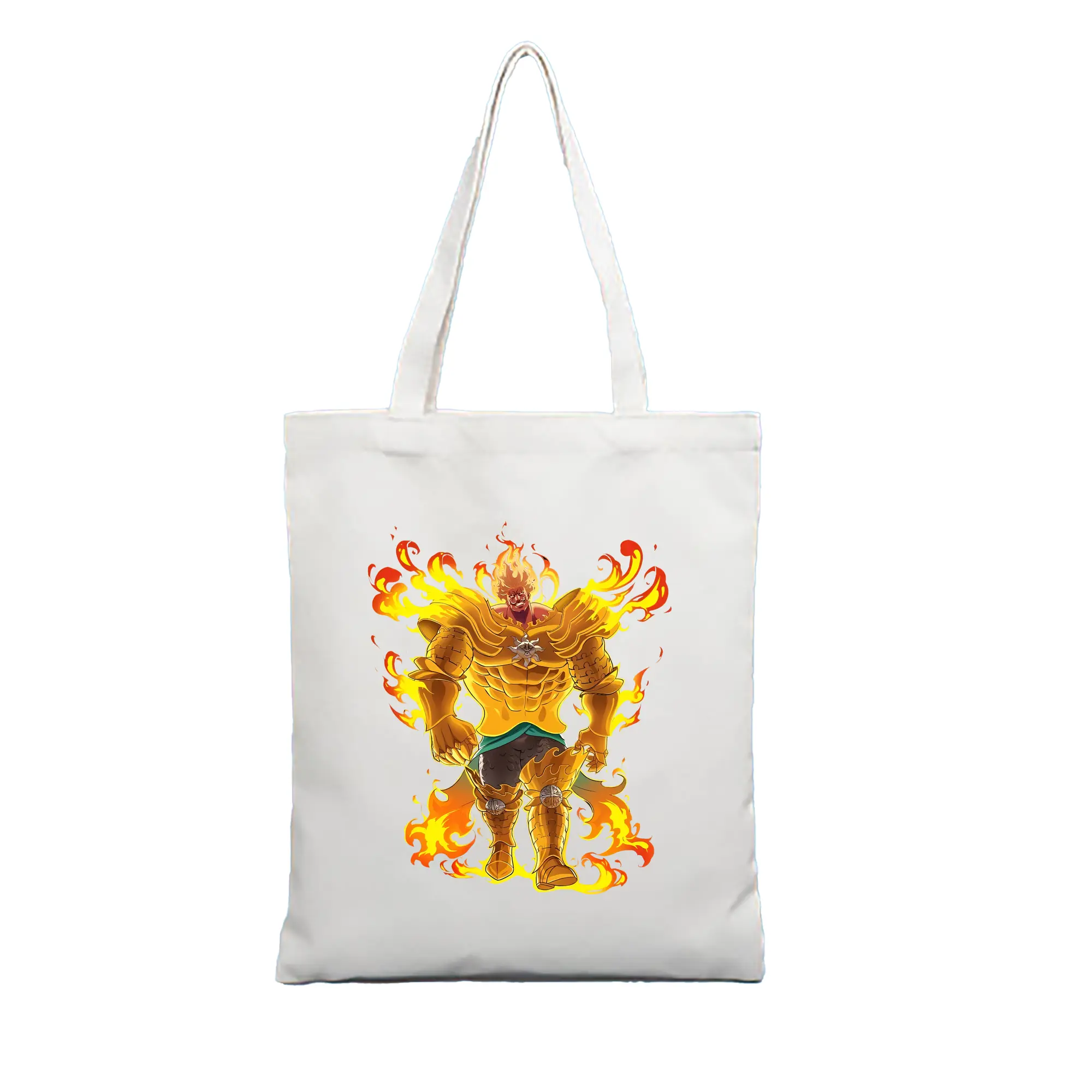 七つの大罪 グッズ エスカノール - 縦型キャンバス手提げバッグ（トートバッグ） ・ キャンバス素材 ・ ショッピング用 ・ 軽量 丈夫 お手入れ簡単