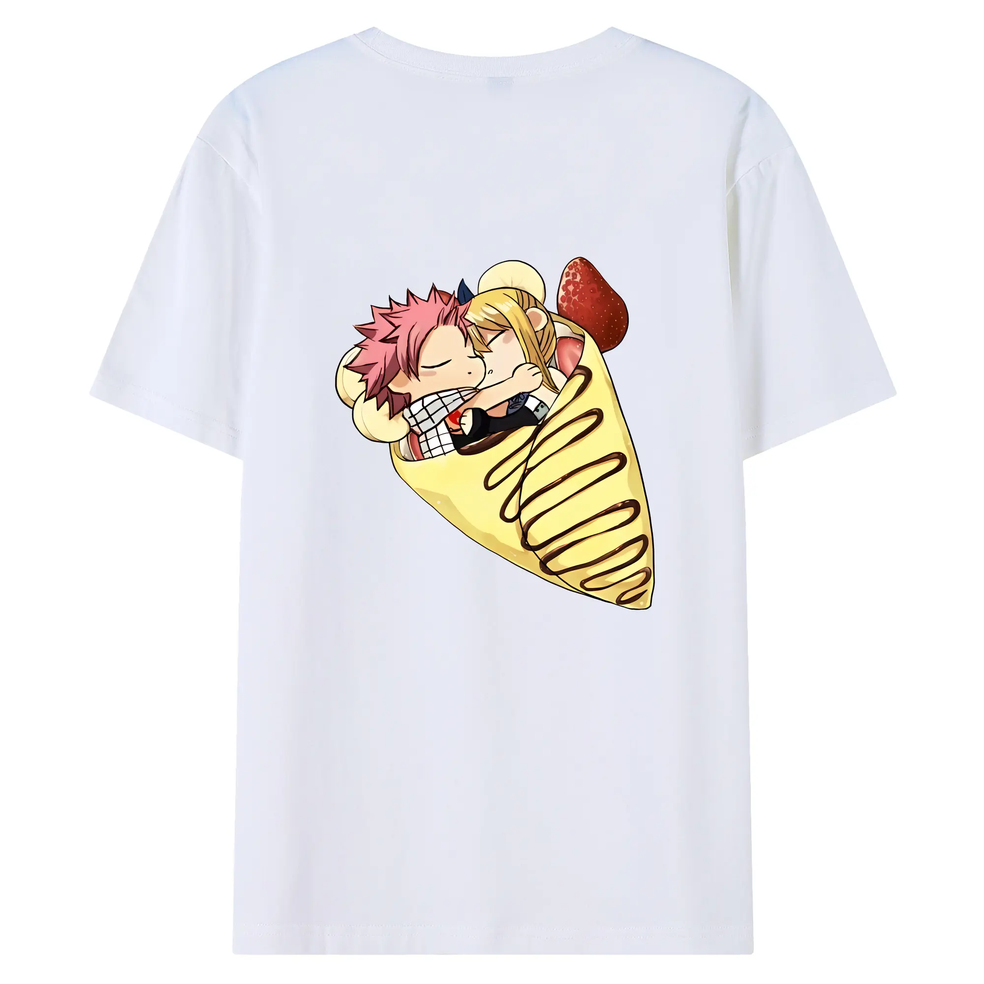 フェアリーテイル グッズ ルーシィ・ハートフィリア - 綿100％ 半袖Tシャツ ・ バックプリント ・ 快適 通気性 ・ 日常使い 散歩 スポーツ用