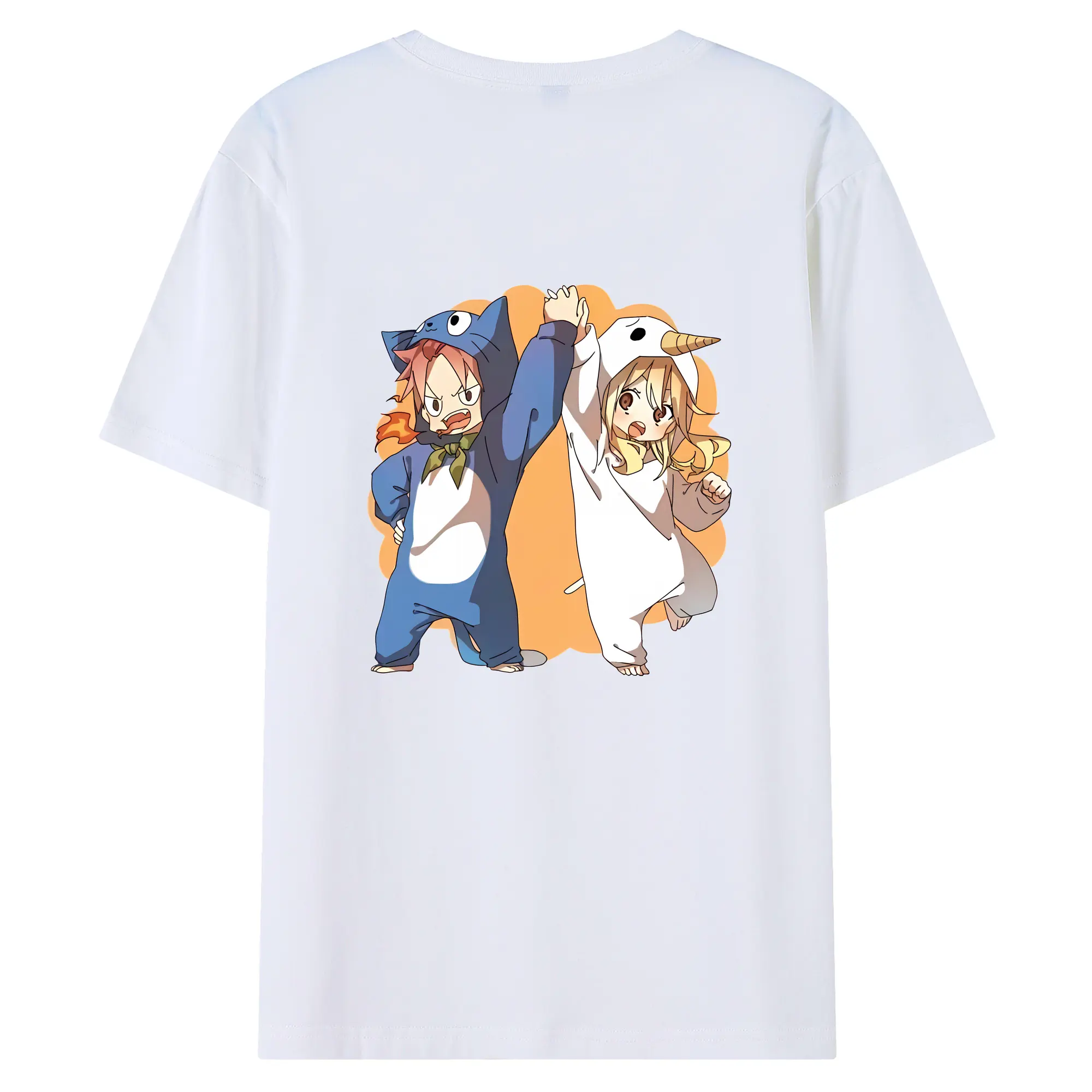 フェアリーテイル グッズ ルーシィ・ハートフィリア - 綿100％ 半袖Tシャツ ・ バックプリント ・ 快適 通気性 ・ 日常使い 散歩 スポーツ用