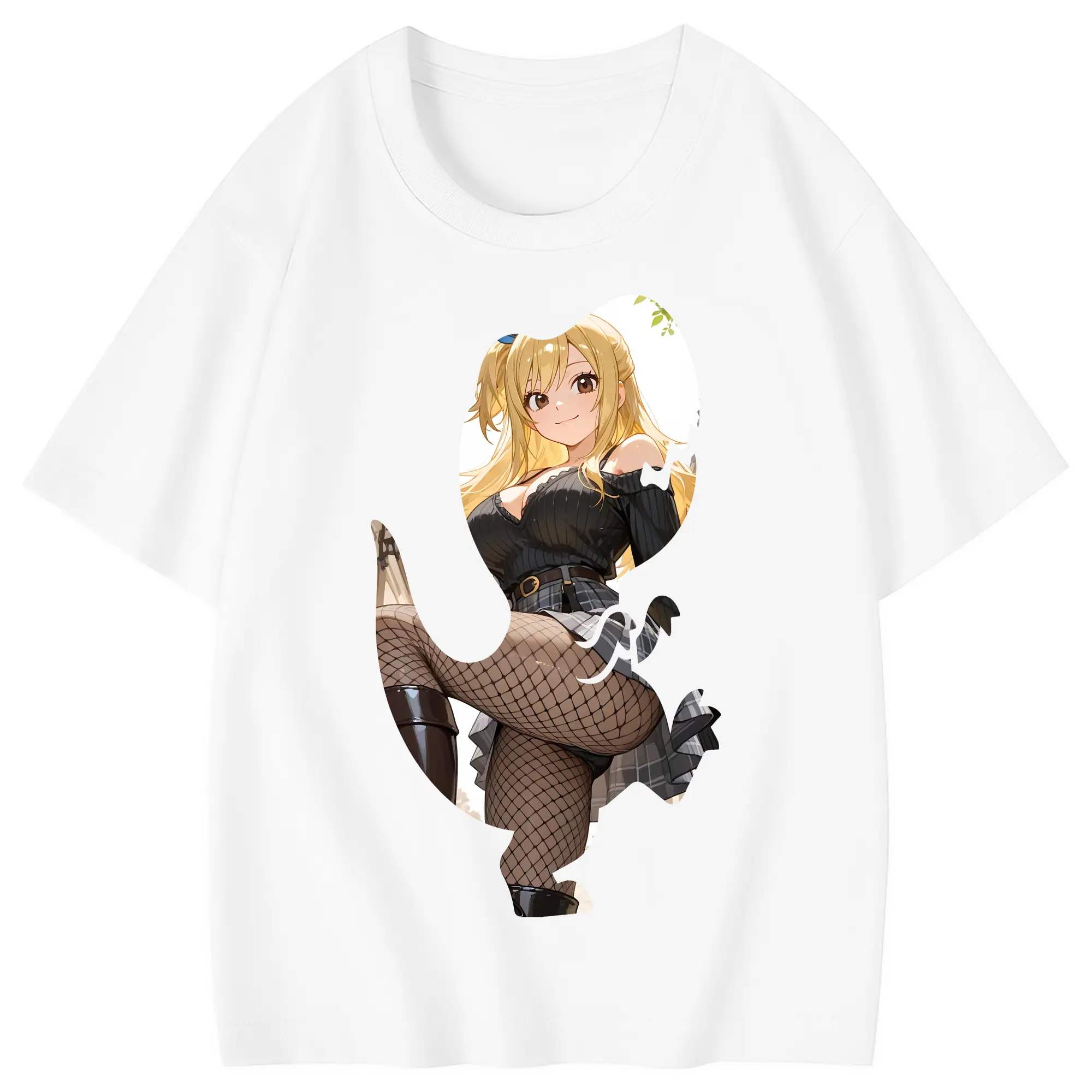 フェアリーテイル グッズ ルーシィ・ハートフィリア - 綿100％ キッズTシャツ ・ フロントプリント ・ 快適 通気性 ・ スポーツ カジュアル 散歩用