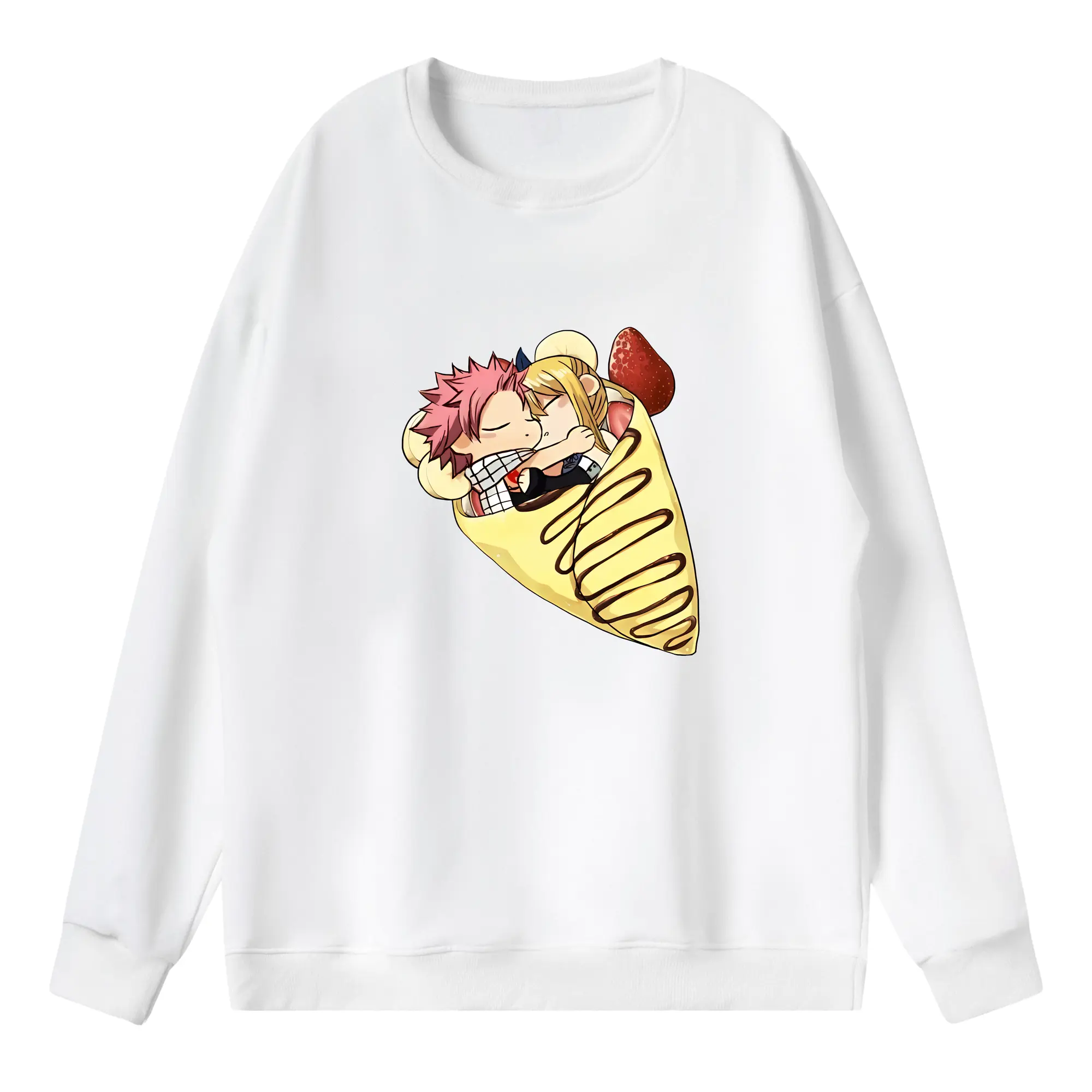 フェアリーテイル グッズ ルーシィ・ハートフィリア - 薄手 クルーネック スウェット 裏毛260g · ポリエステル 春秋向け カジュアル 男女兼用 · トレーナー デイリー スポーツ 散歩に最適