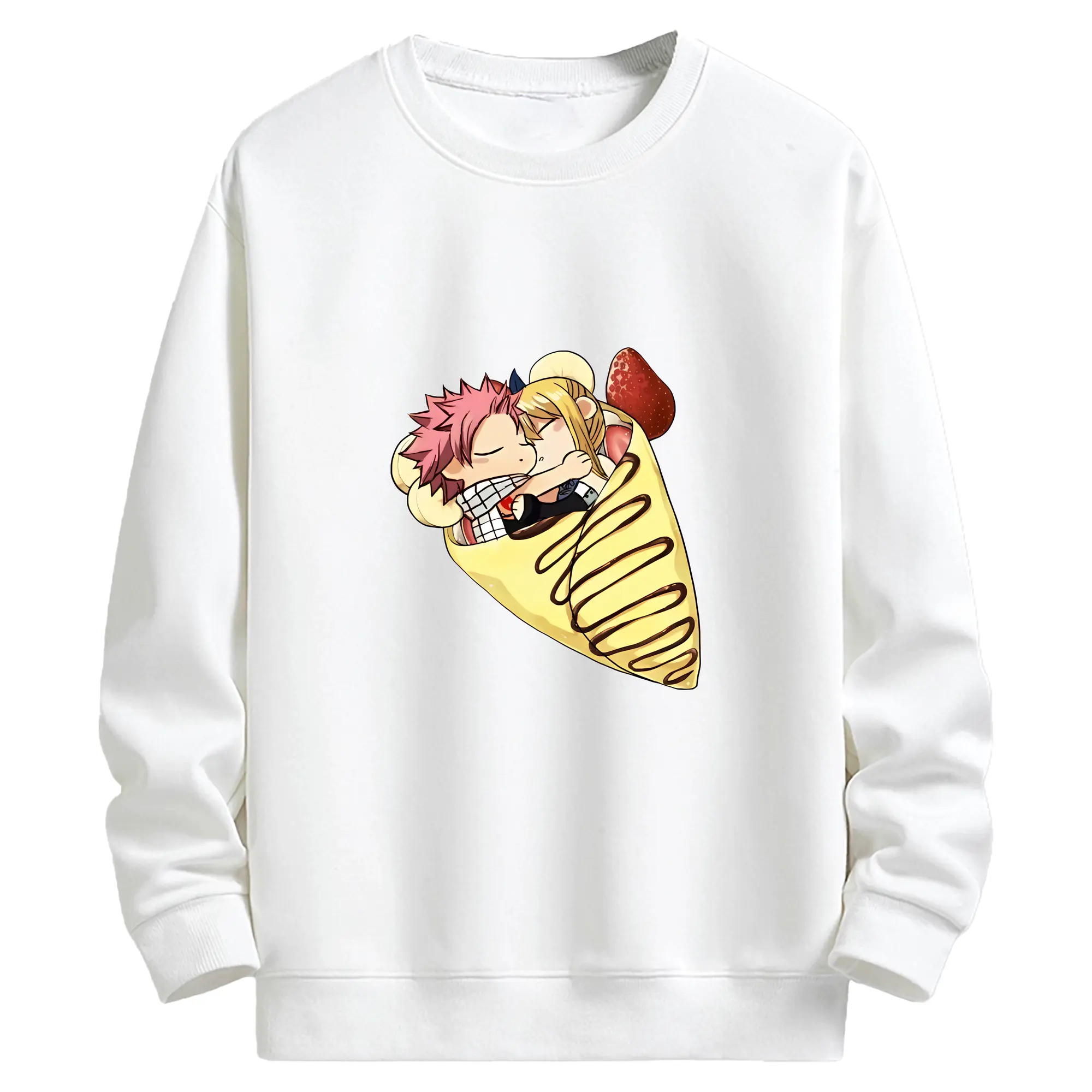 フェアリーテイル グッズ ルーシィ・ハートフィリア - キッズ クルーネックスウェットシャツ ・ フロントプリント ・ 綿80％ ポリエステル20％ ・ 快適 通学 スポーツ 日常使い お散歩用