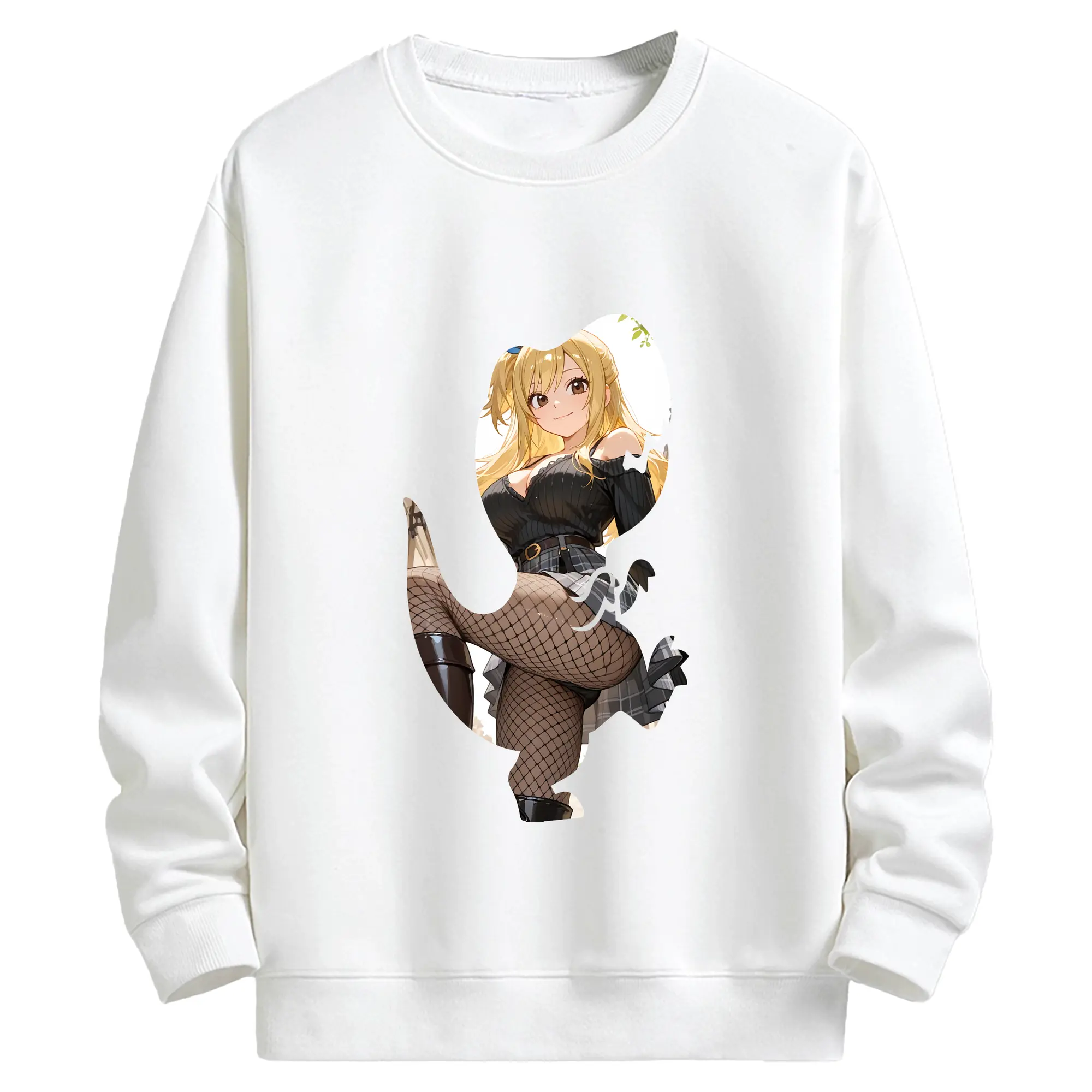 フェアリーテイル グッズ ルーシィ・ハートフィリア - キッズ クルーネックスウェットシャツ ・ フロントプリント ・ 綿80％ ポリエステル20％ ・ 快適 通学 スポーツ 日常使い お散歩用