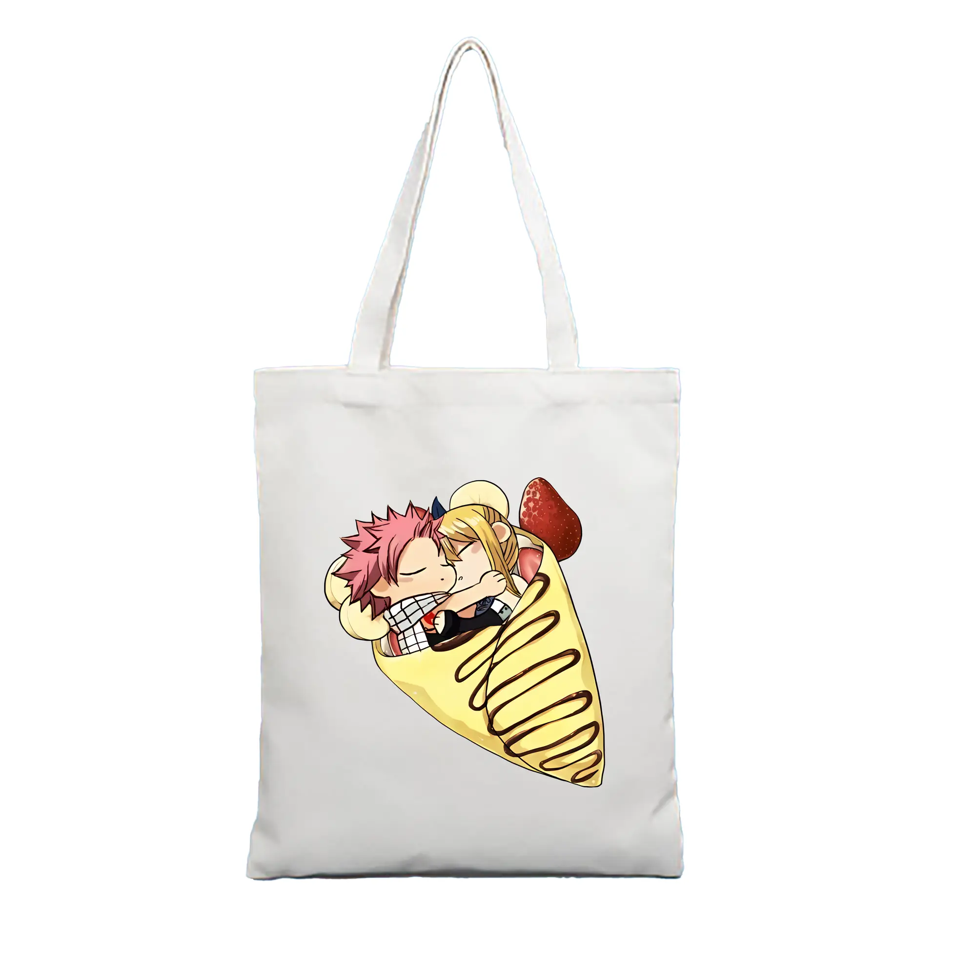 フェアリーテイル グッズ ルーシィ・ハートフィリア - 縦型キャンバス手提げバッグ（トートバッグ） ・ キャンバス素材 ・ ショッピング用 ・ 軽量 丈夫 お手入れ簡単