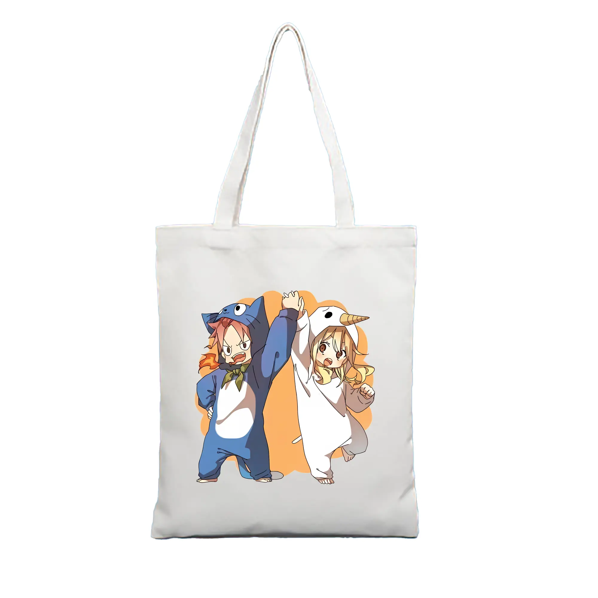 フェアリーテイル グッズ ルーシィ・ハートフィリア - 縦型キャンバス手提げバッグ（トートバッグ） ・ キャンバス素材 ・ ショッピング用 ・ 軽量 丈夫 お手入れ簡単