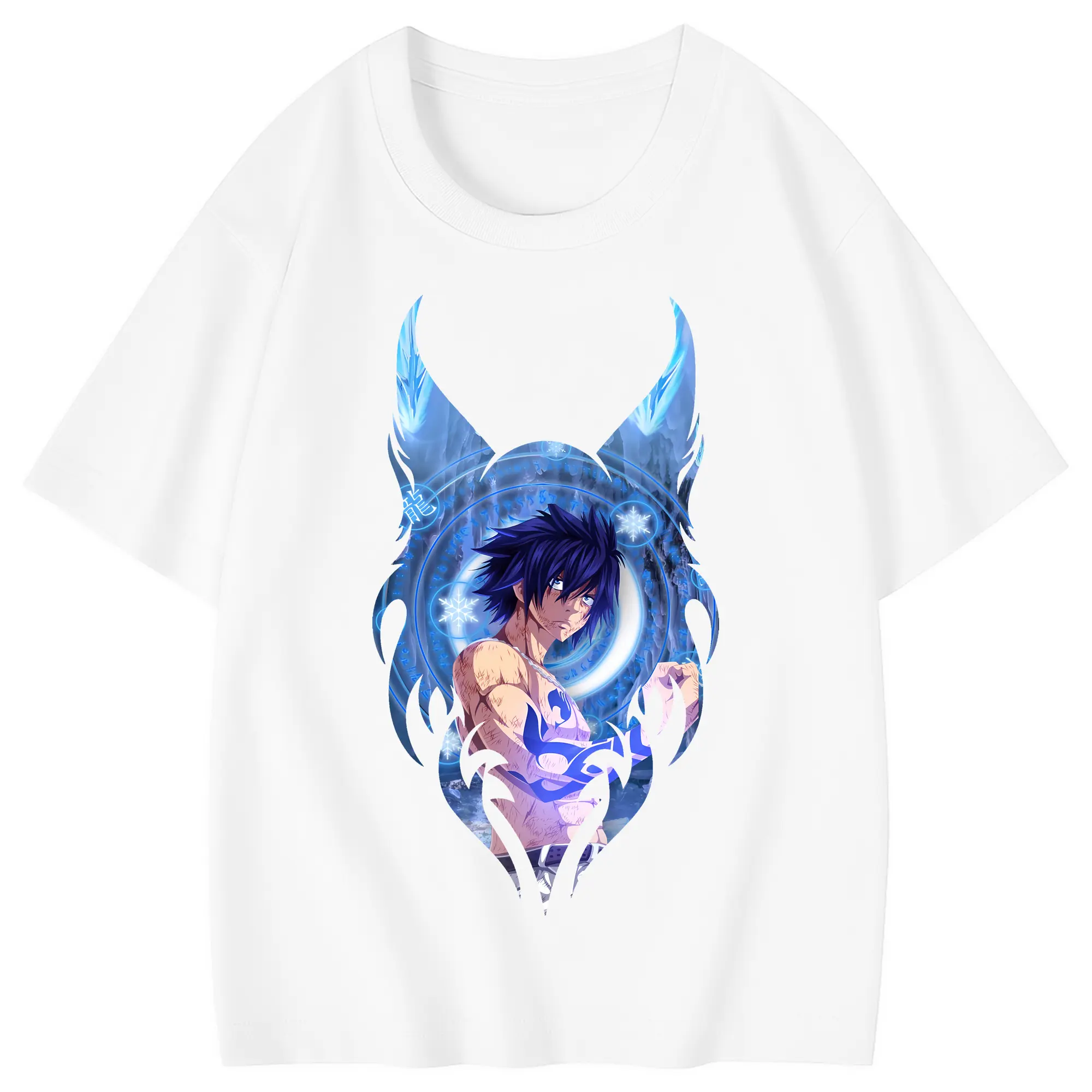 フェアリーテイル グッズ グレイ・フルバスター - 綿100％ キッズTシャツ ・ フロントプリント ・ 快適 通気性 ・ スポーツ カジュアル 散歩用