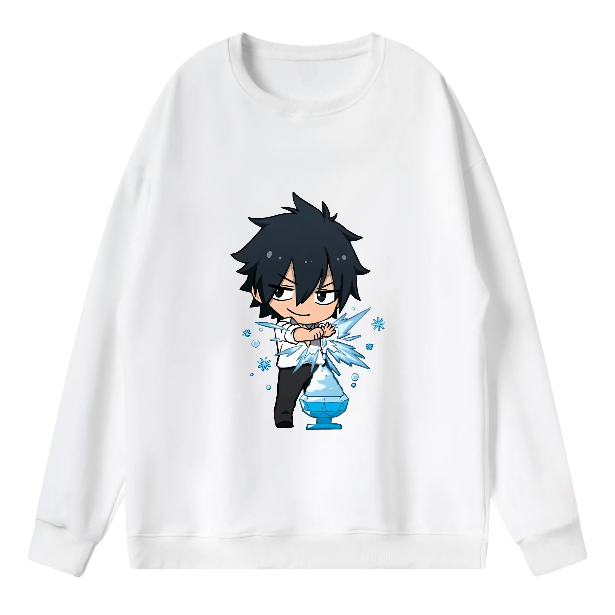 フェアリーテイル グッズ グレイ・フルバスター - 薄手 クルーネック スウェット 裏毛260g · ポリエステル 春秋向け カジュアル 男女兼用 · トレーナー デイリー スポーツ 散歩に最適