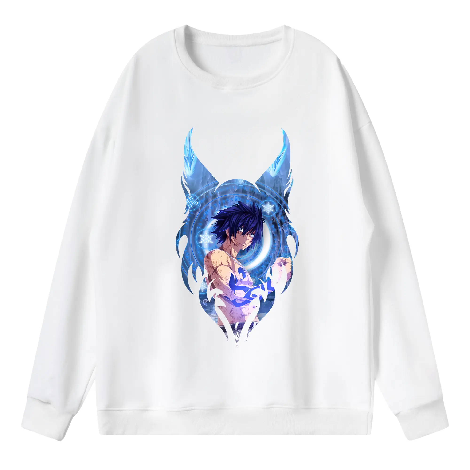 フェアリーテイル グッズ グレイ・フルバスター - 薄手 クルーネック スウェット 裏毛260g · ポリエステル 春秋向け カジュアル 男女兼用 · トレーナー デイリー スポーツ 散歩に最適