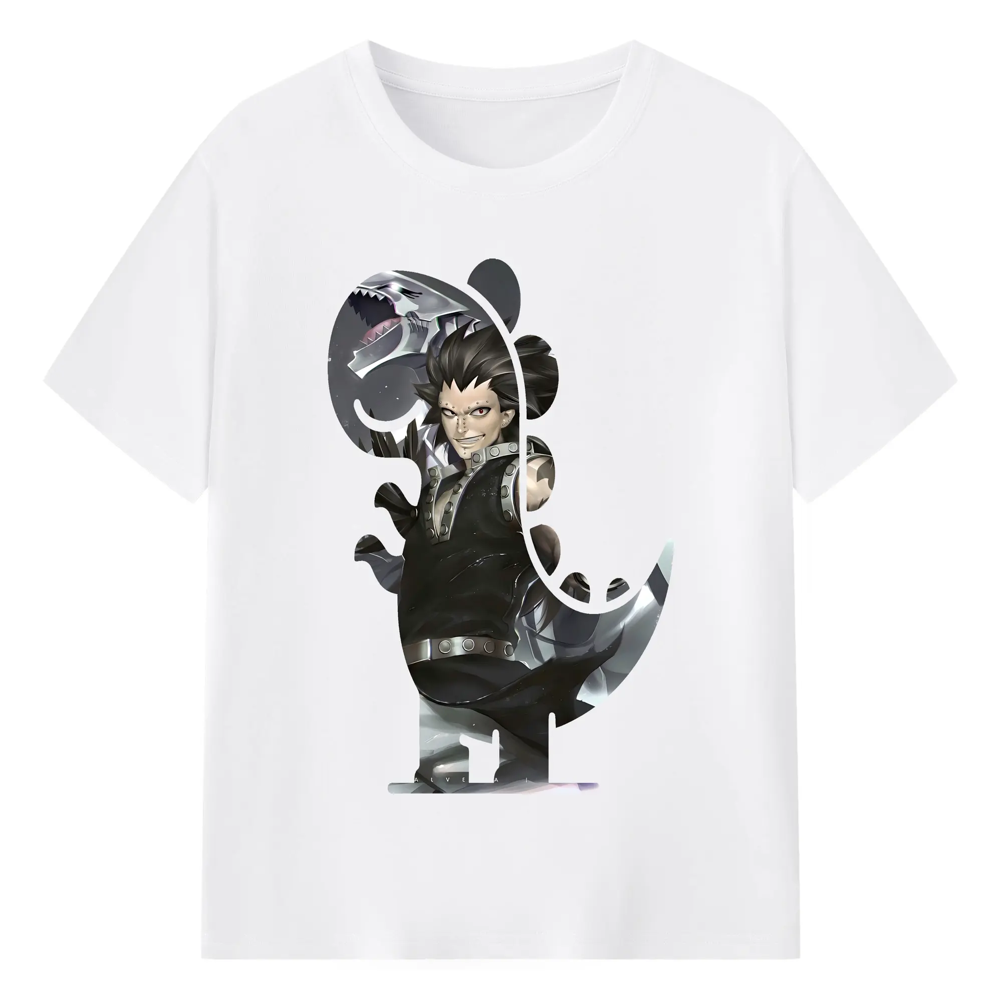 フェアリーテイル グッズ ガジル・レッドフォックス - 綿100％ 半袖Tシャツ ・ フロントプリント ・ 快適 通気性 ・ 日常使い 散歩 スポーツ用