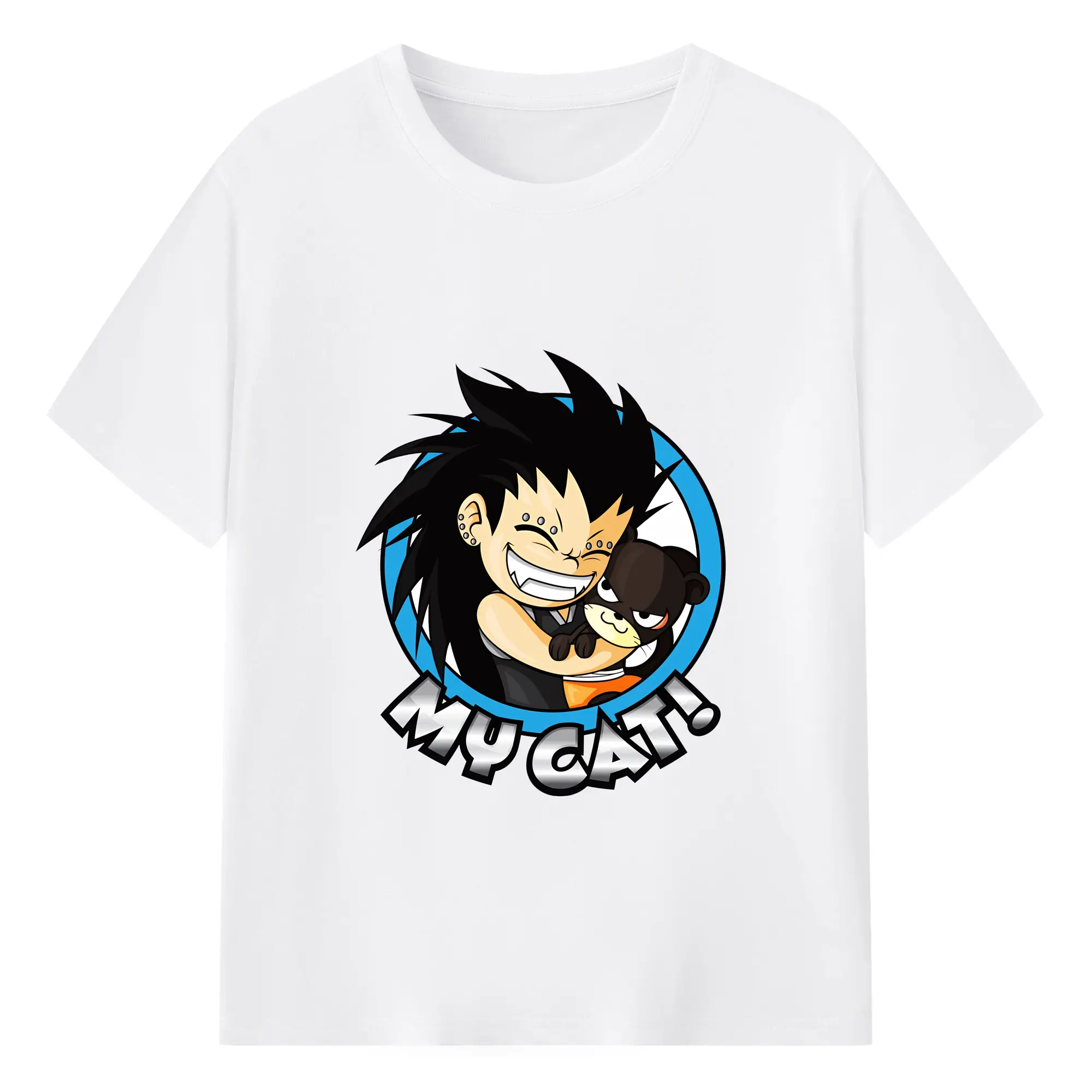 フェアリーテイル グッズ ガジル・レッドフォックス - 綿100％ 半袖Tシャツ ・ フロントプリント ・ 快適 通気性 ・ 日常使い 散歩 スポーツ用