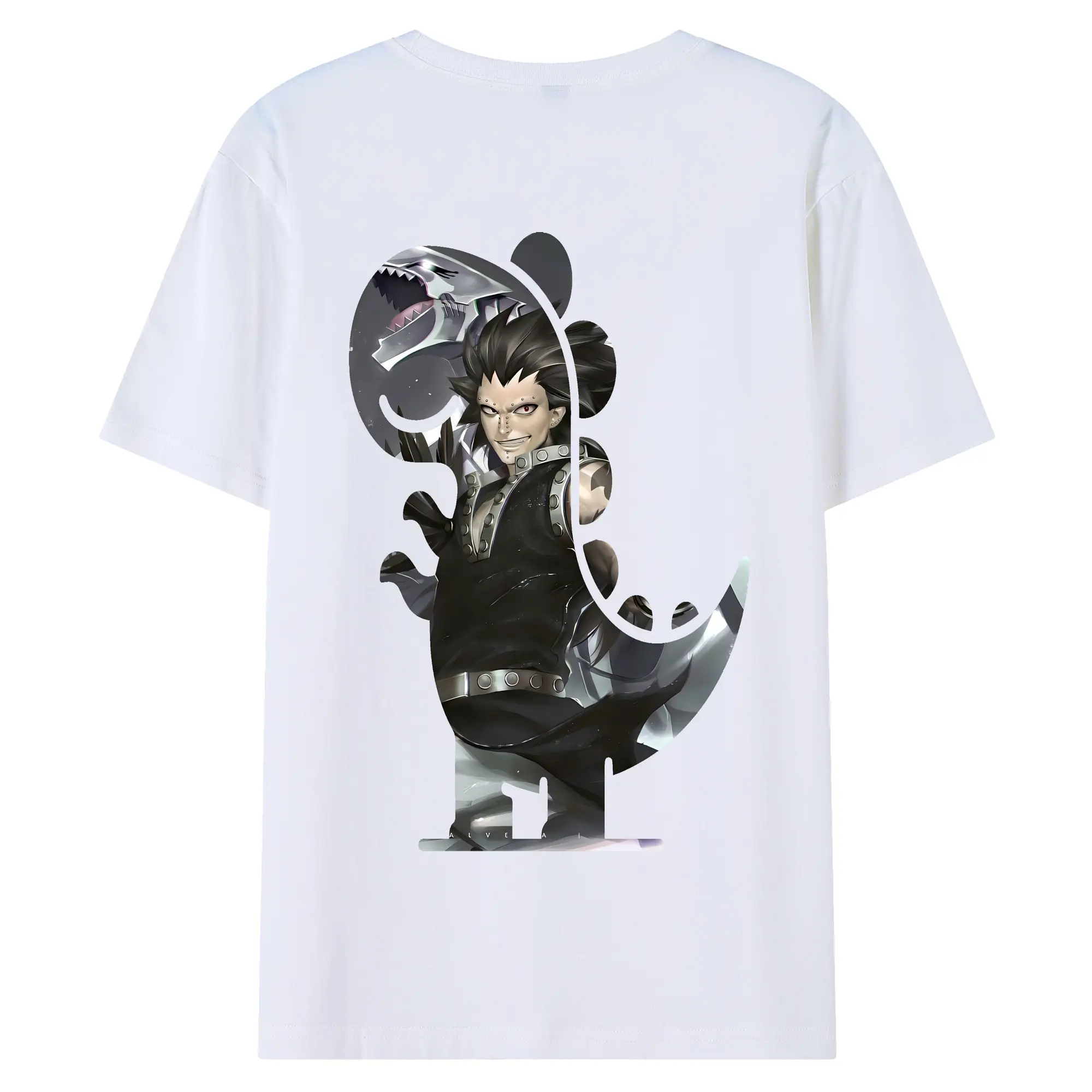 フェアリーテイル グッズ ガジル・レッドフォックス - 綿100％ 半袖Tシャツ ・ バックプリント ・ 快適 通気性 ・ 日常使い 散歩 スポーツ用