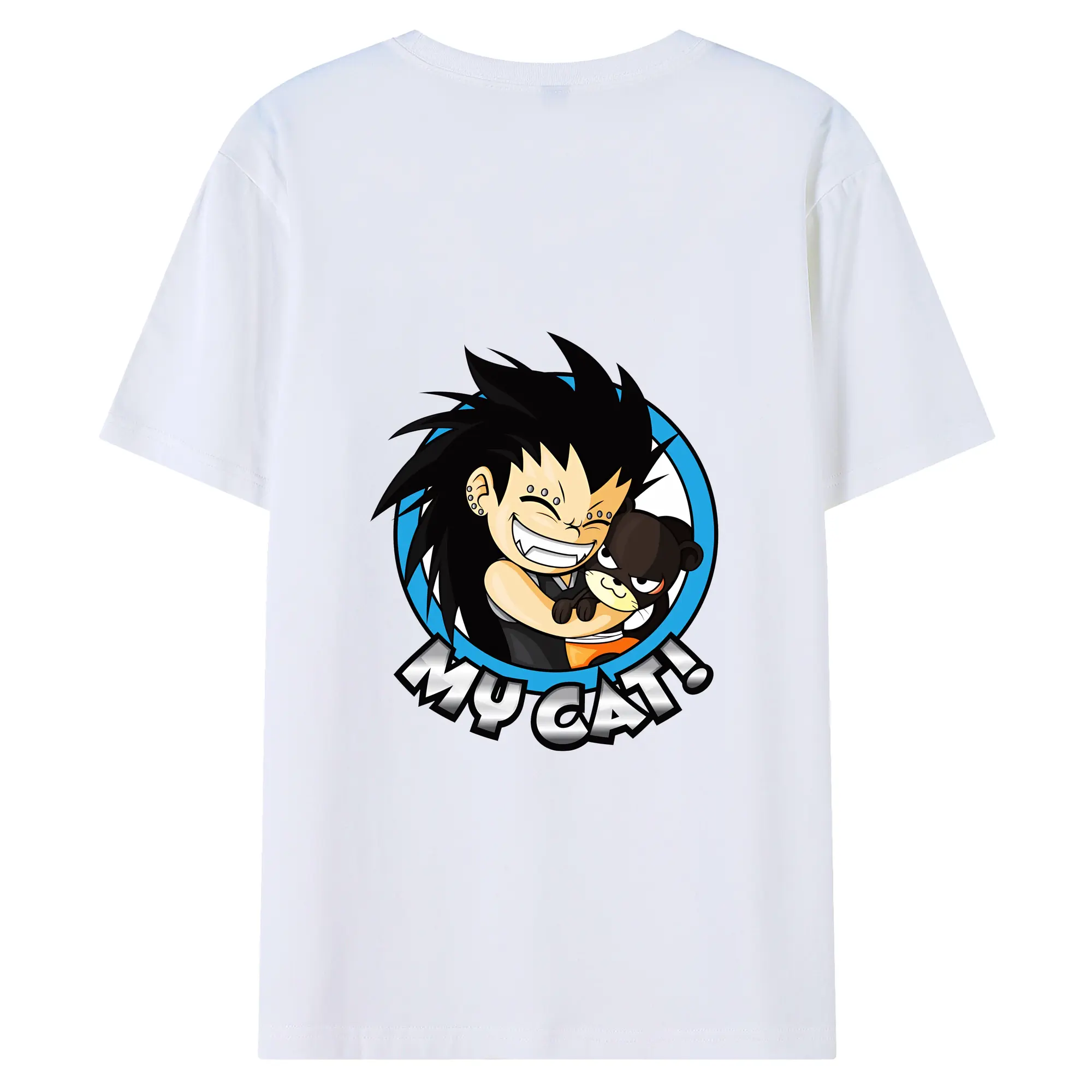 フェアリーテイル グッズ ガジル・レッドフォックス - 綿100％ 半袖Tシャツ ・ バックプリント ・ 快適 通気性 ・ 日常使い 散歩 スポーツ用