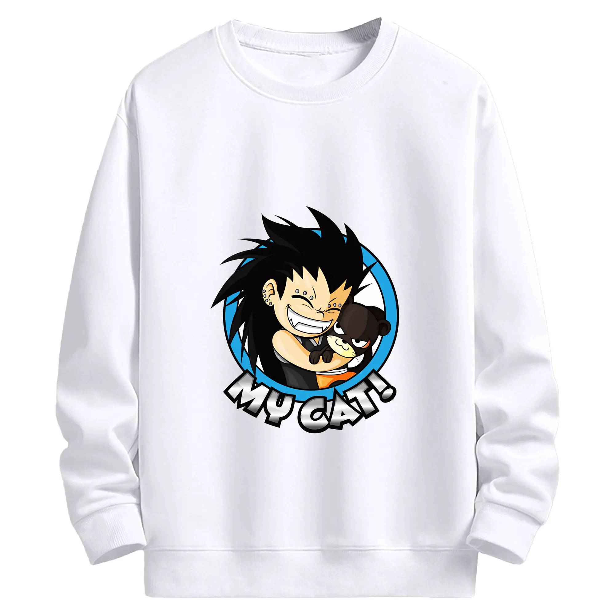 フェアリーテイル グッズ ガジル・レッドフォックス - 高品質 クルーネック スウェット ・ コットン59％ ポリエステル41％ ・ ユニセックス 長袖 トレーナー ・ カジュアル デイリー スポーツ 散歩用