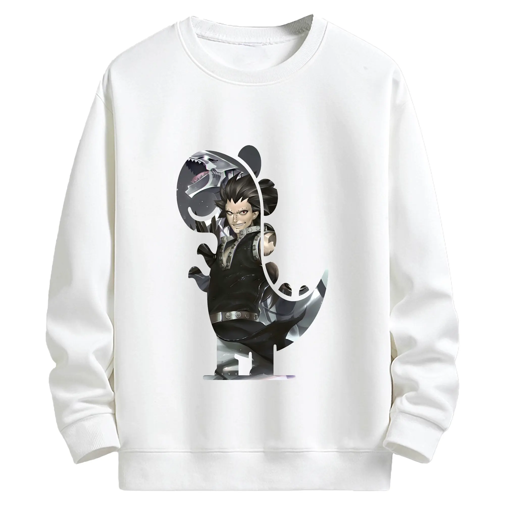 フェアリーテイル グッズ ガジル・レッドフォックス - キッズ クルーネックスウェットシャツ ・ フロントプリント ・ 綿80％ ポリエステル20％ ・ 快適 通学 スポーツ 日常使い お散歩用