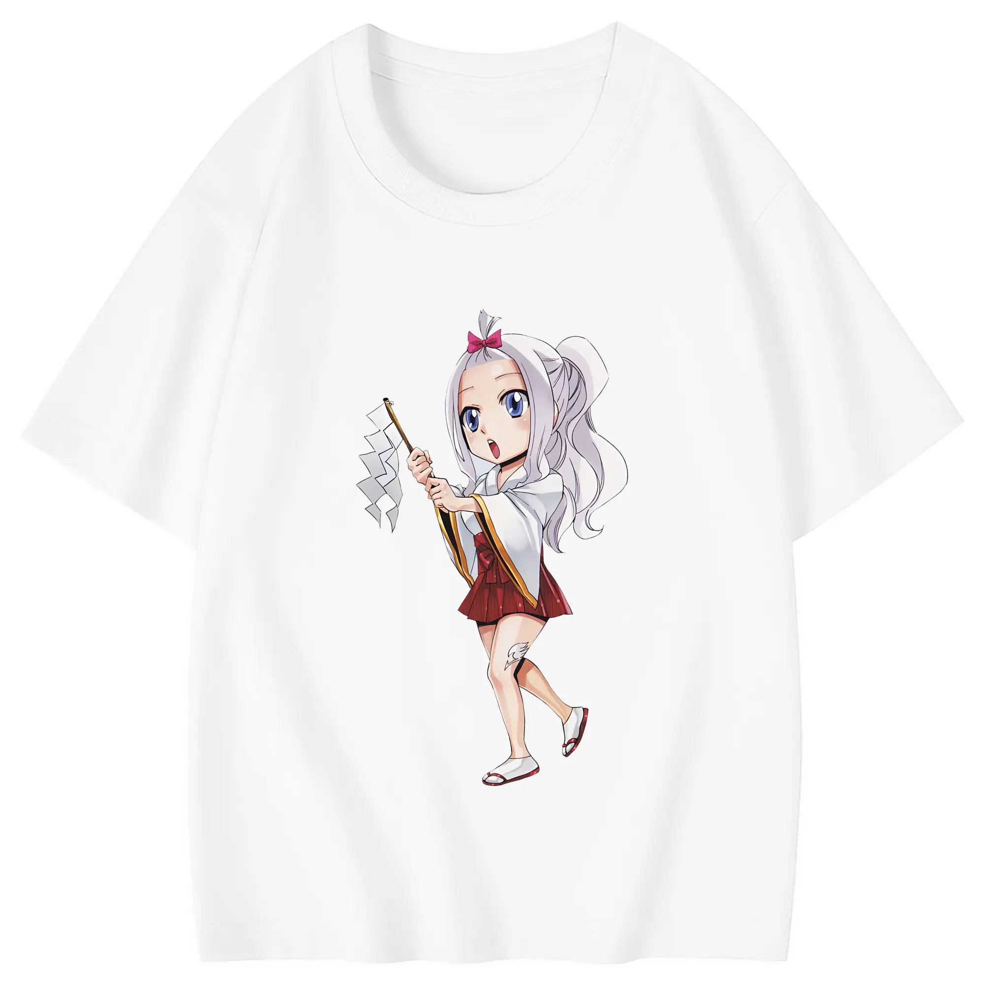 フェアリーテイル グッズ ミラジェーン・ストラウス - 綿100％ キッズTシャツ ・ フロントプリント ・ 快適 通気性 ・ スポーツ カジュアル 散歩用