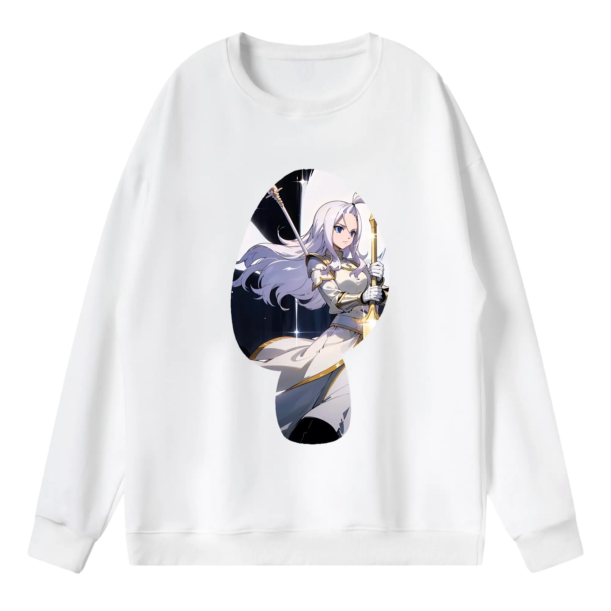 フェアリーテイル グッズ ミラジェーン・ストラウス - 薄手 クルーネック スウェット 裏毛260g · ポリエステル 春秋向け カジュアル 男女兼用 · トレーナー デイリー スポーツ 散歩に最適